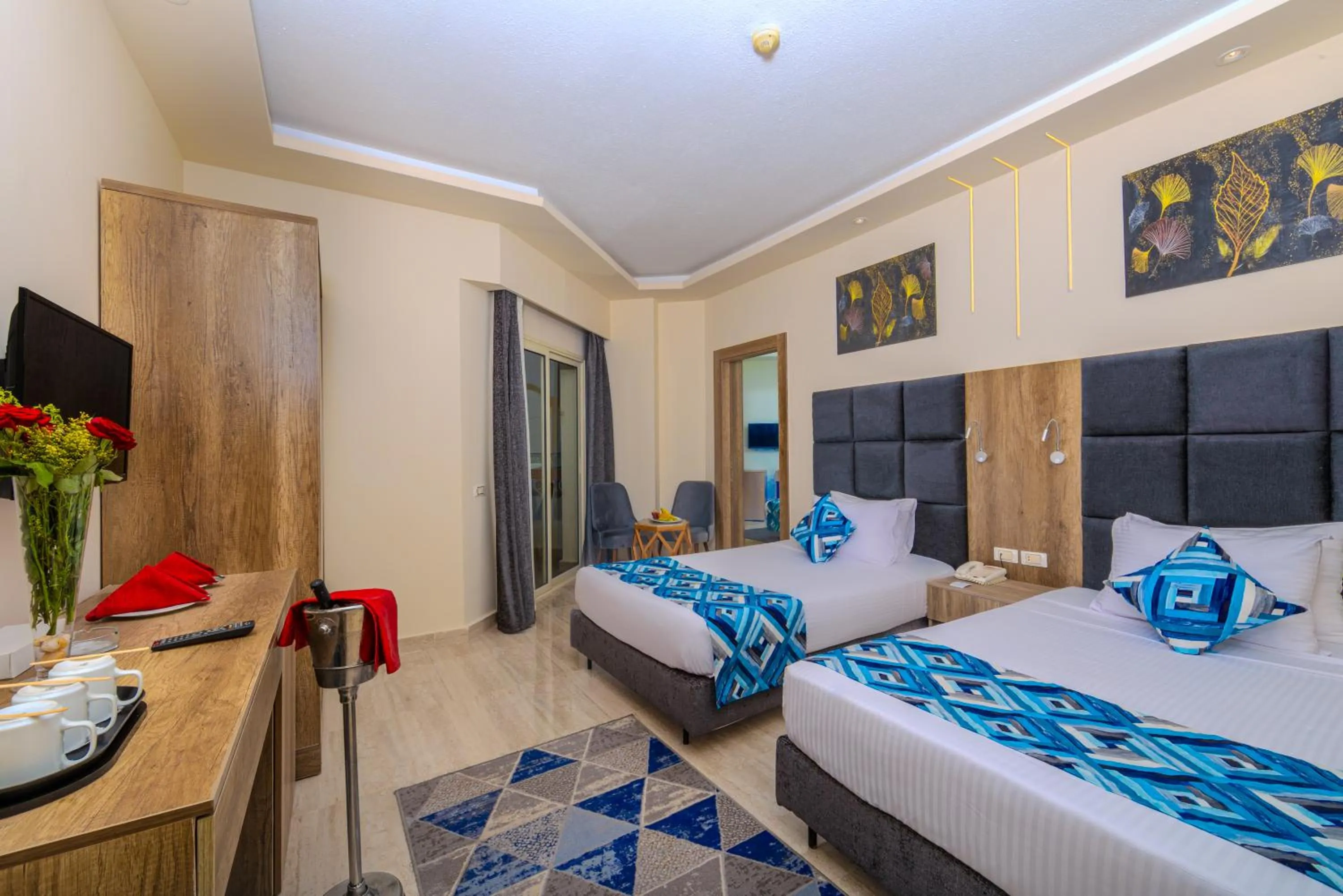 Bedroom, Bed in Seagull Beach Resort - Families and Couples Only