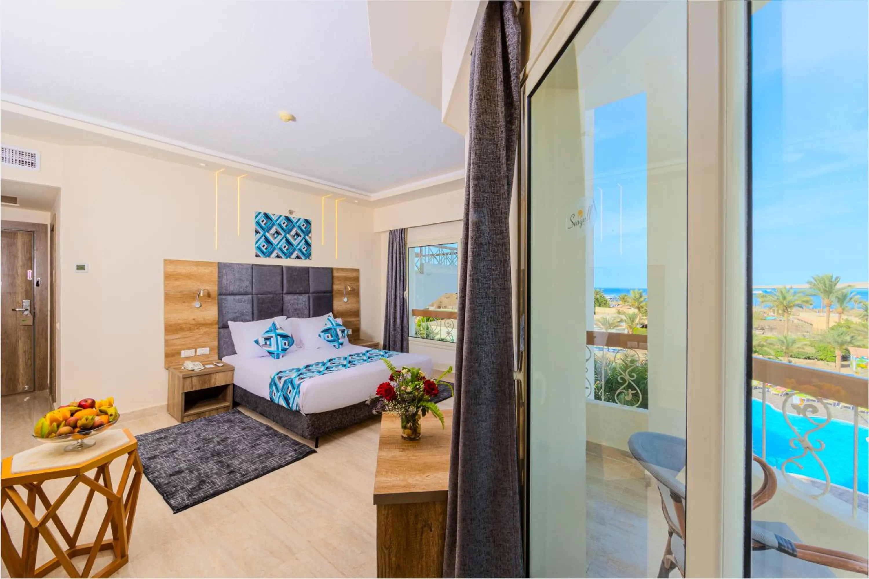 Bedroom, Bed in Seagull Beach Resort - Families and Couples Only