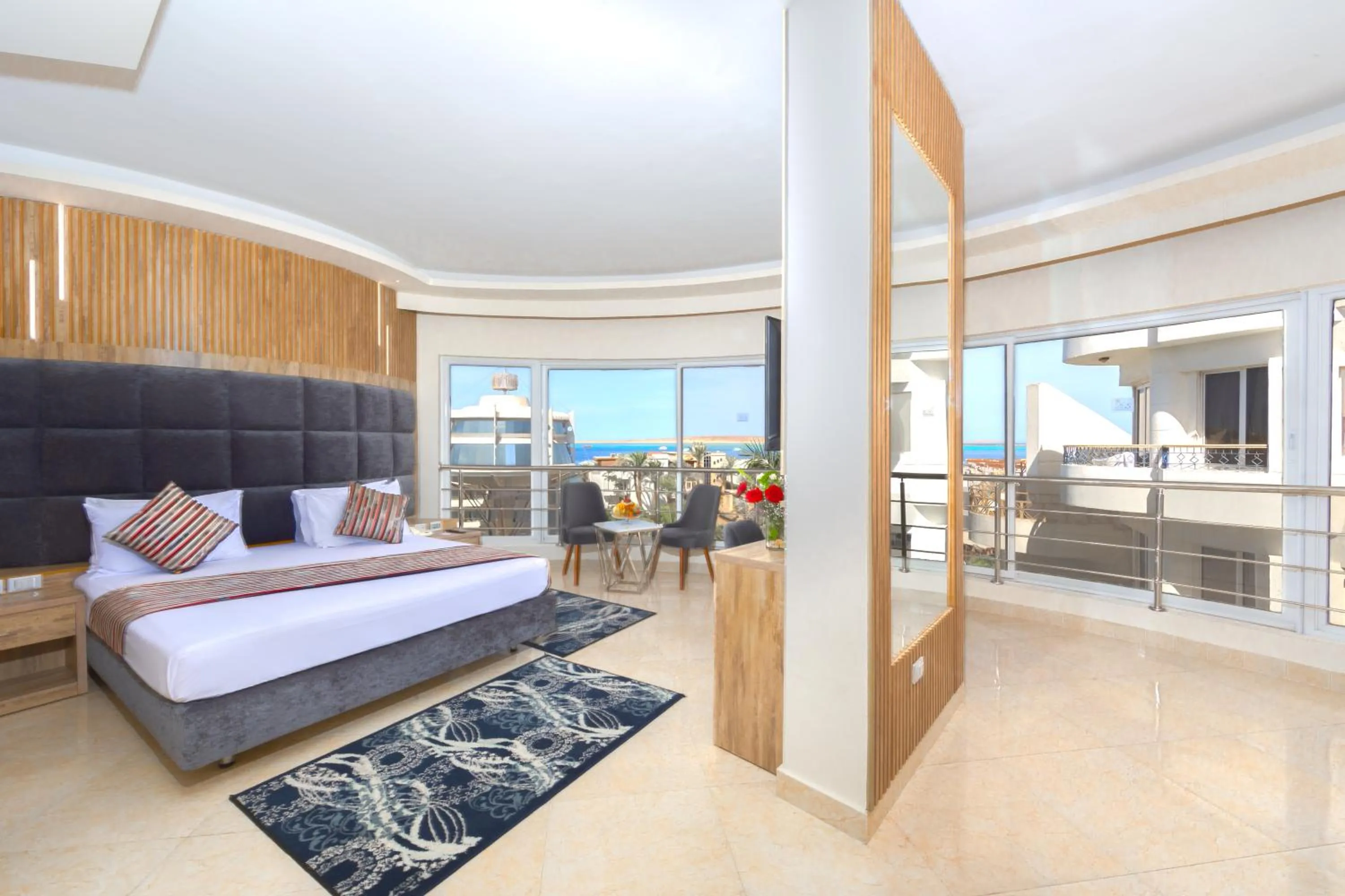 Bedroom, Bed in Seagull Beach Resort - Families and Couples Only