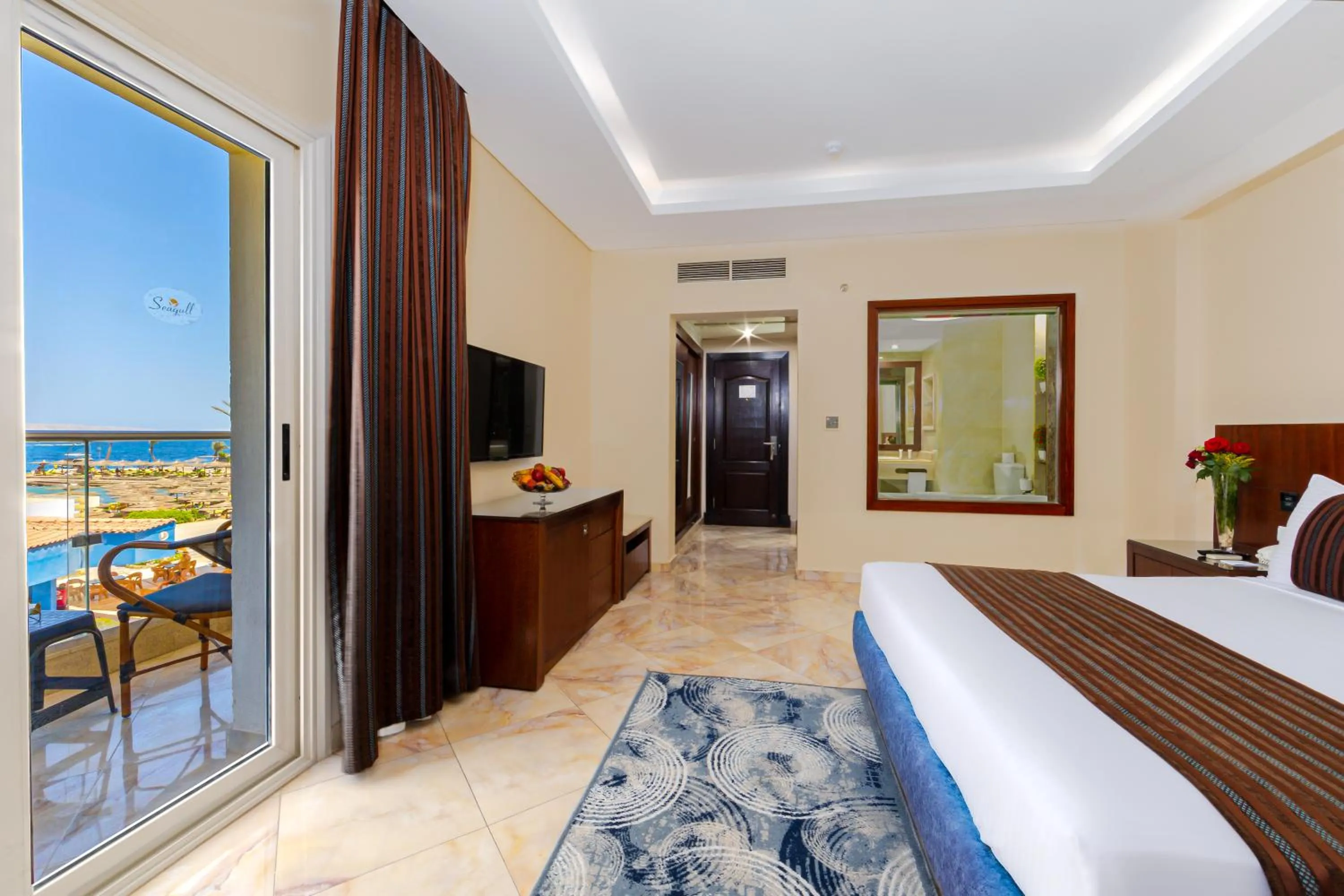 Bedroom, Bed in Seagull Beach Resort - Families and Couples Only