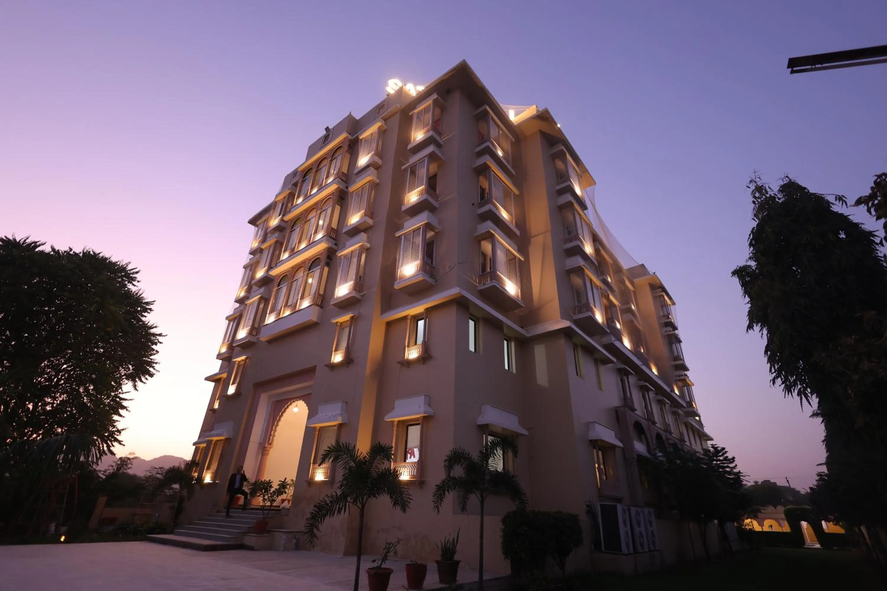 Property building in Satyam Palace Resort