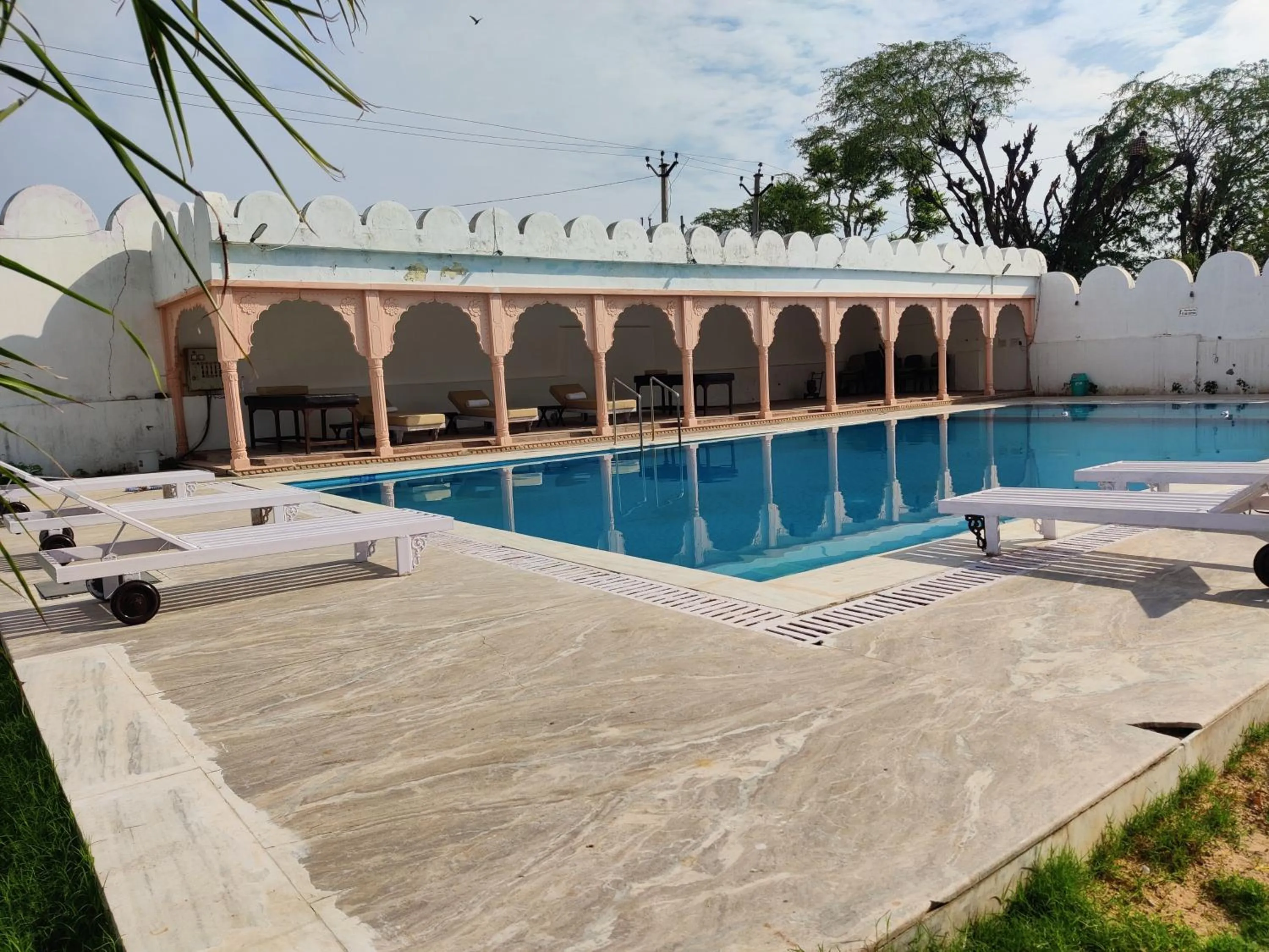 Swimming pool in Satyam Palace Resort