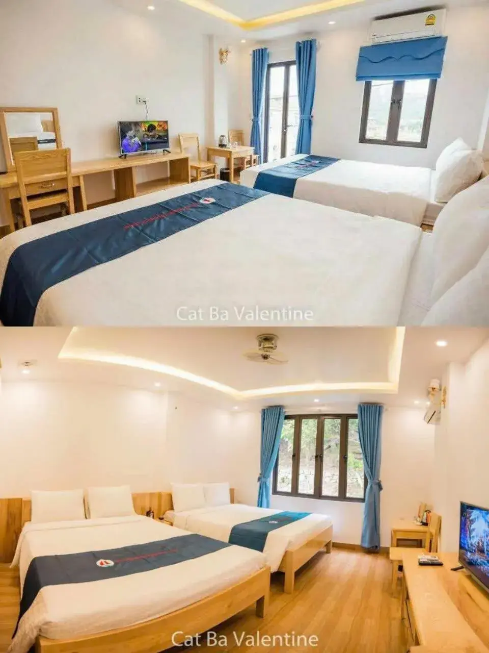 Quadruple Room with Balcony in Cat Ba Valentine Quadruple Room with Balcony in Cat Ba Valentine
