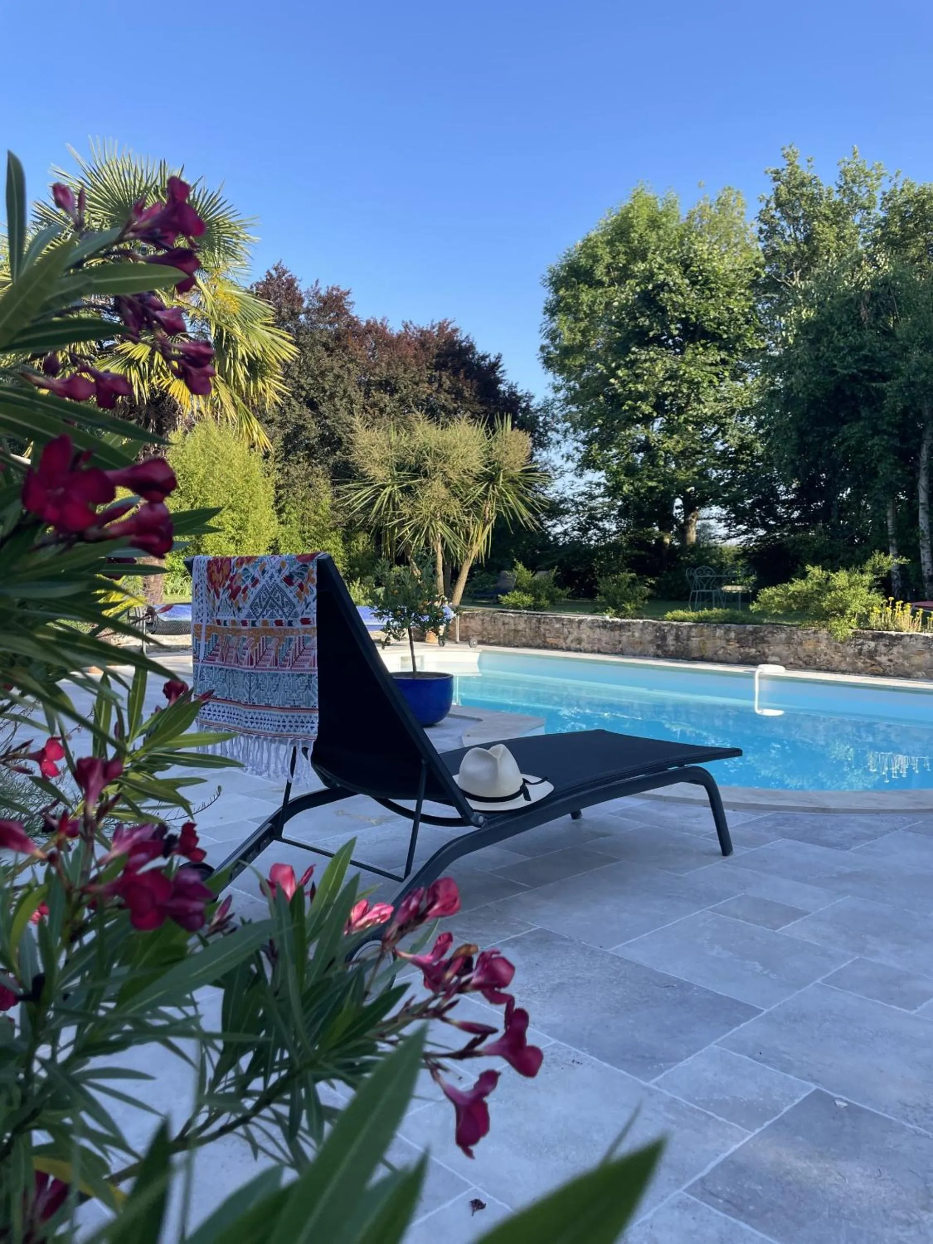 Pool view in Villa Cassandre