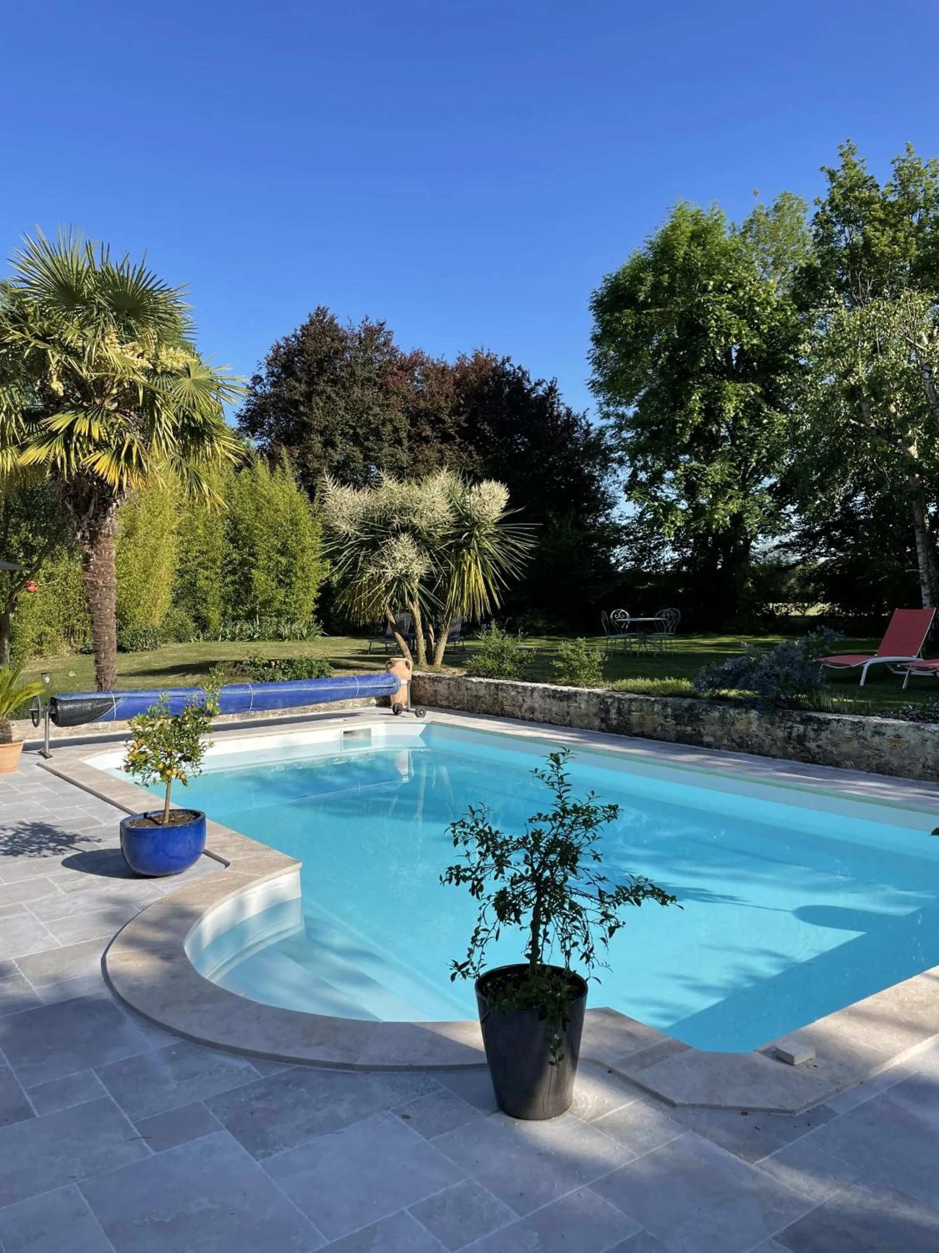 Pool view in Villa Cassandre