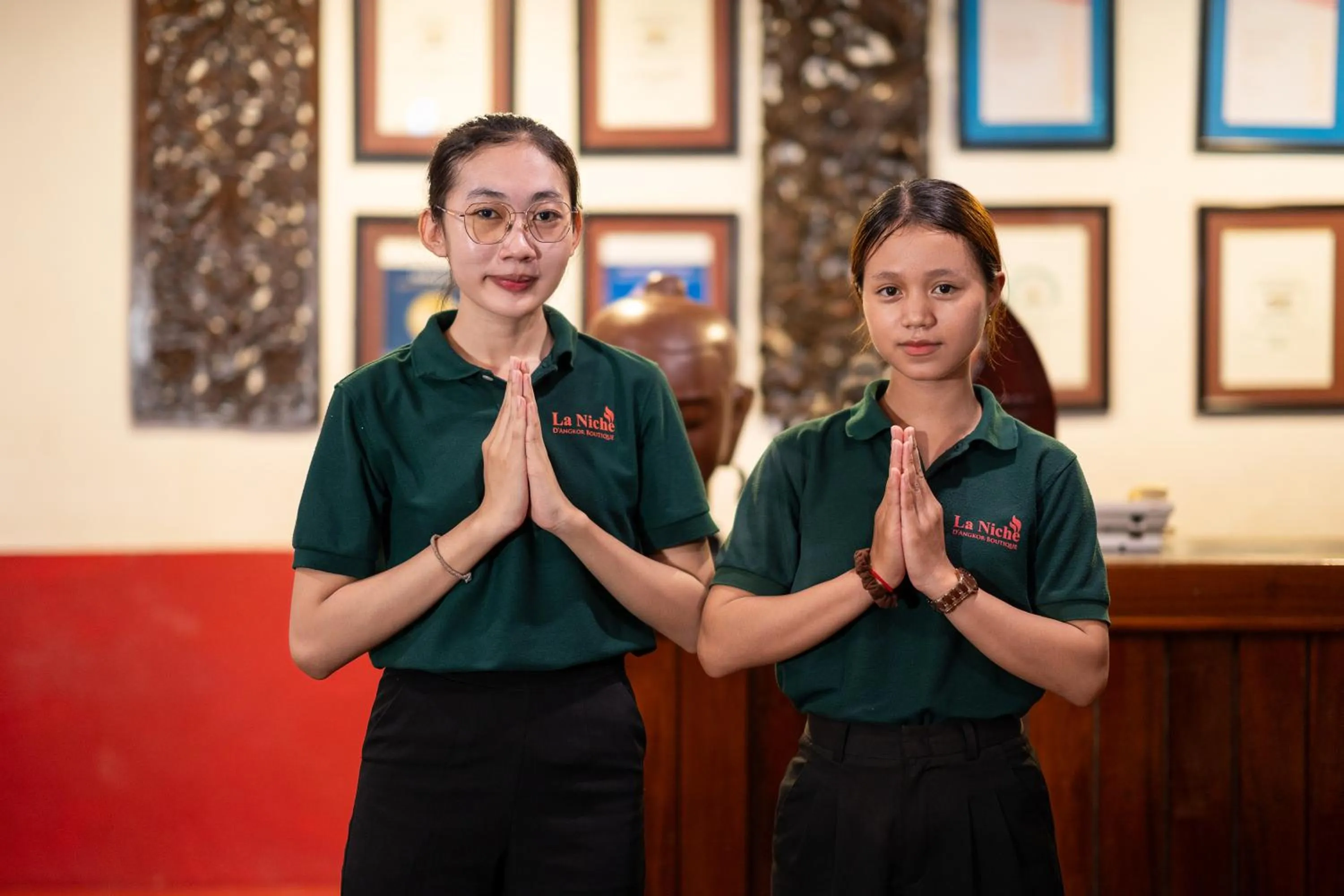 Staff in La Niche D'angkor Boutique Hotel