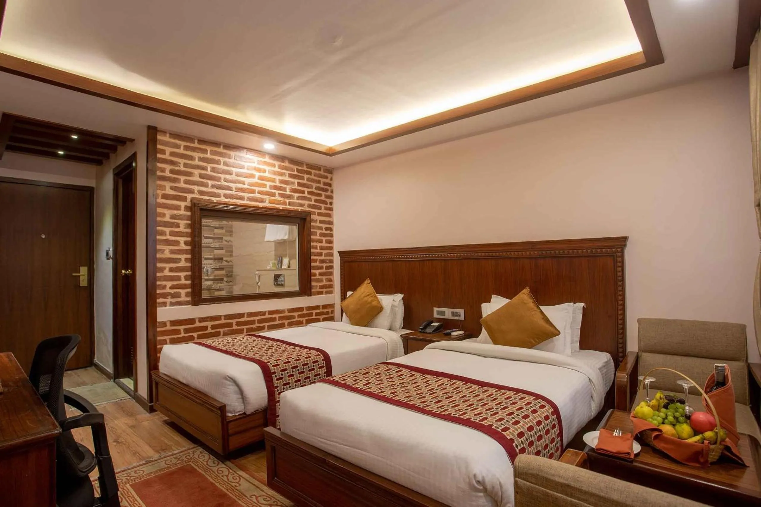 Bed in Hotel Manang - Thamel, Kathmandu