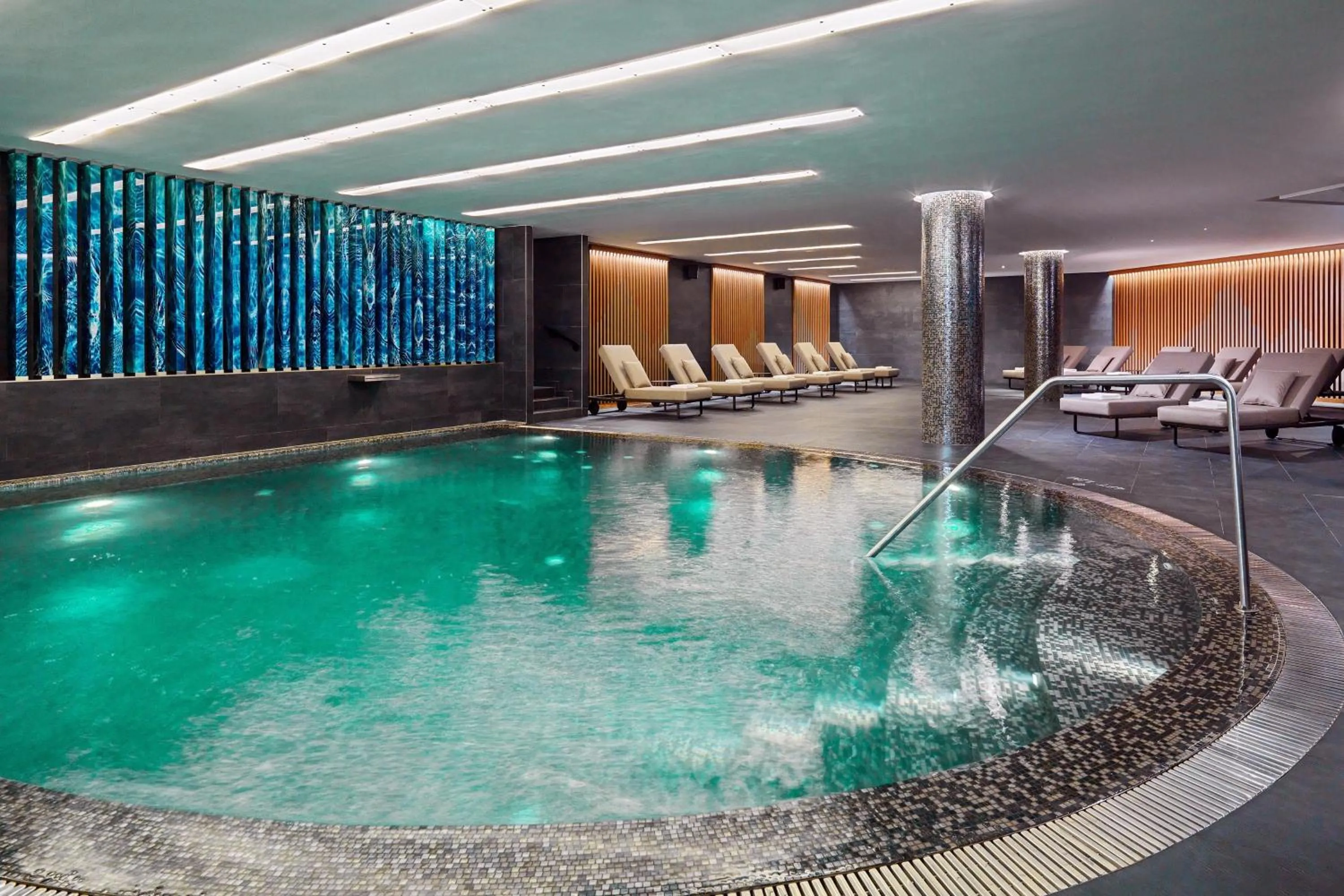 Swimming pool in Sheraton Grand Tbilisi Metechi Palace