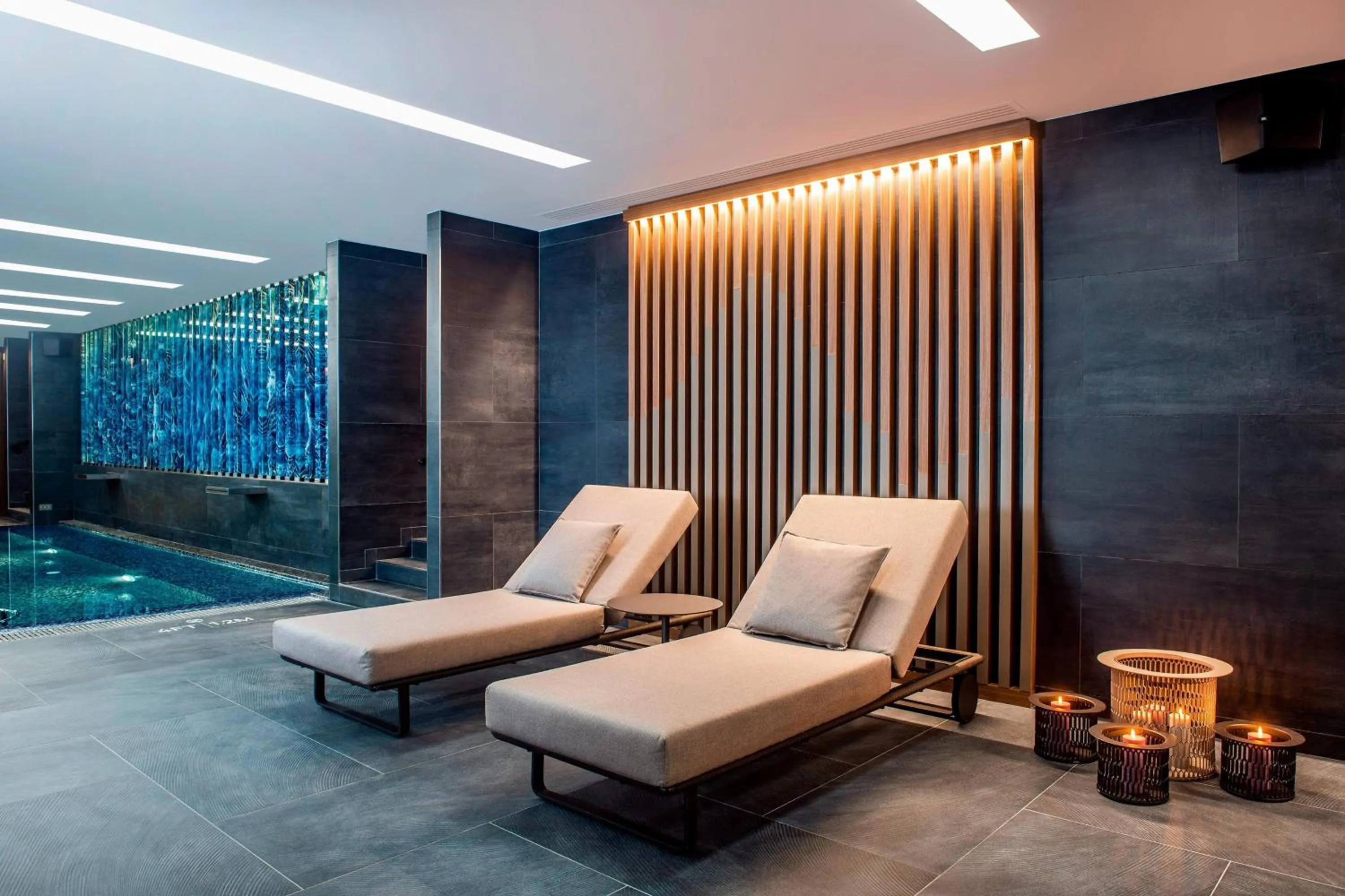 Swimming pool in Sheraton Grand Tbilisi Metechi Palace