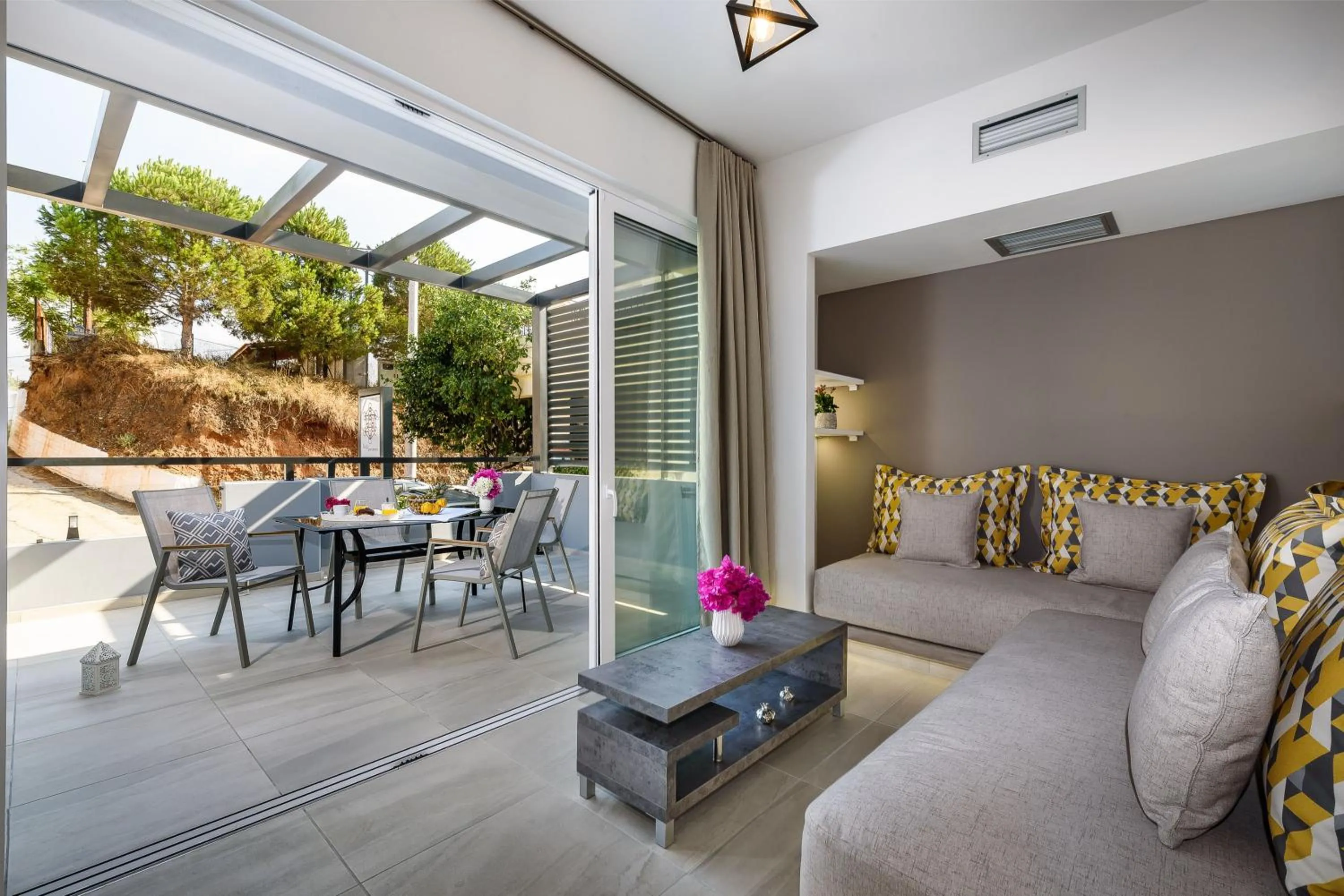 Patio in Solar Apartments by Amara Living