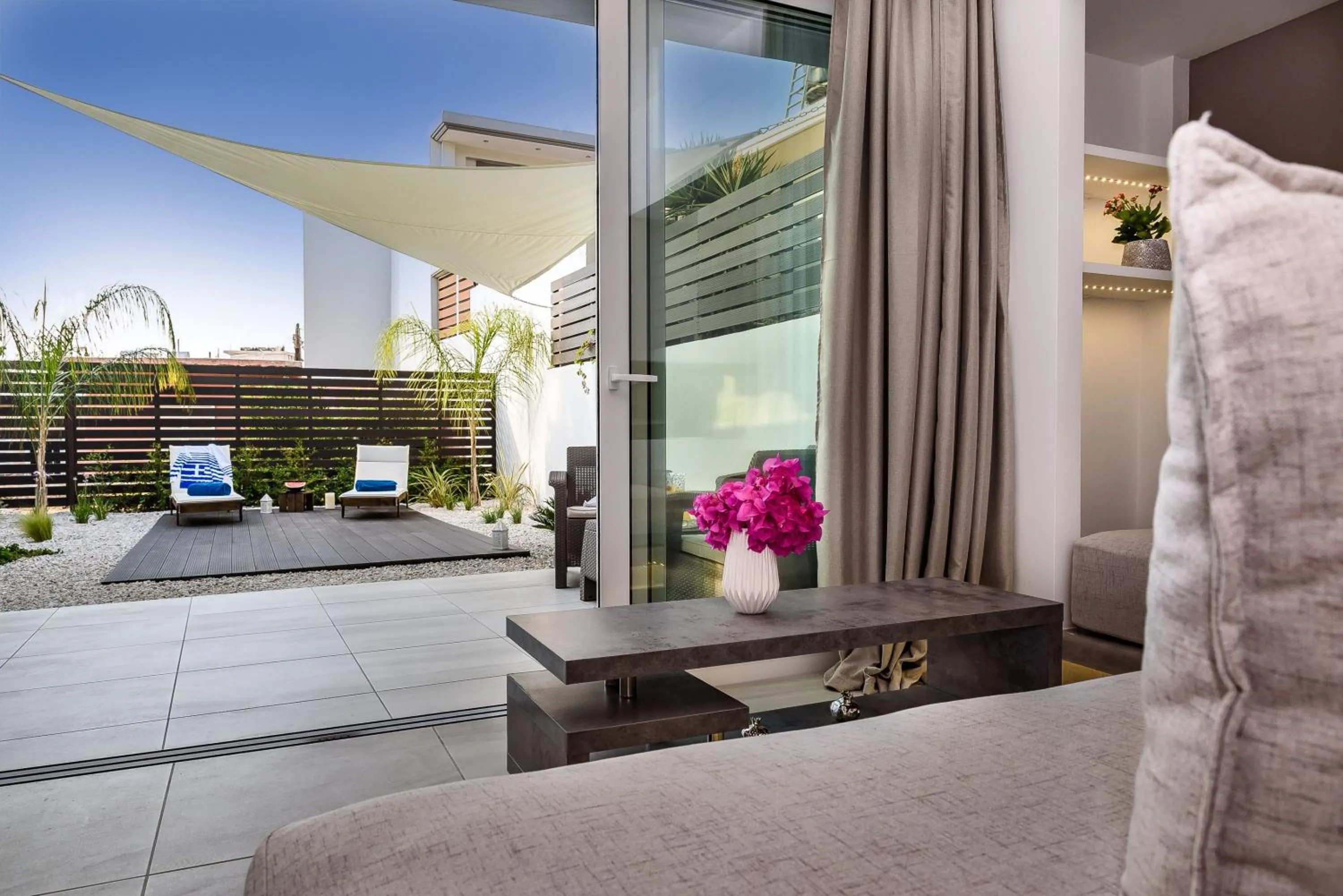 Patio in Solar Apartments by Amara Living