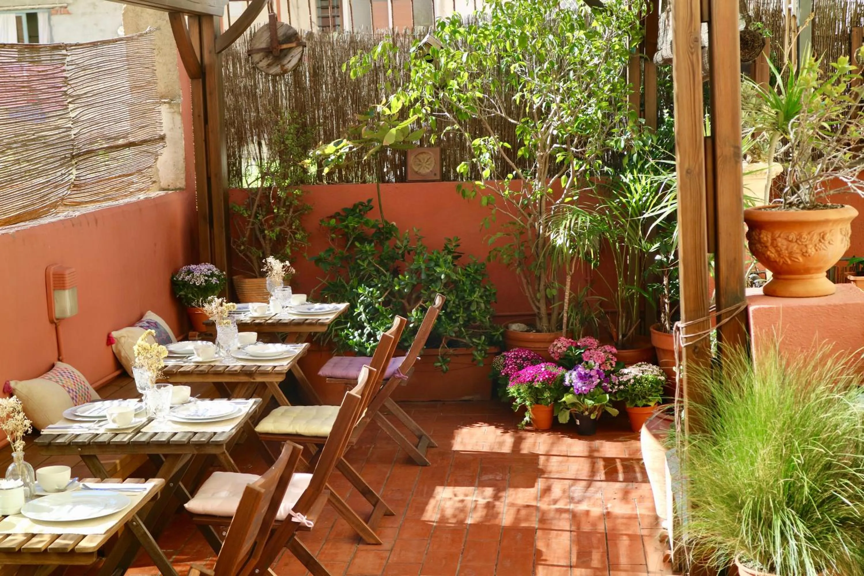 Patio in Hostal Poblenou