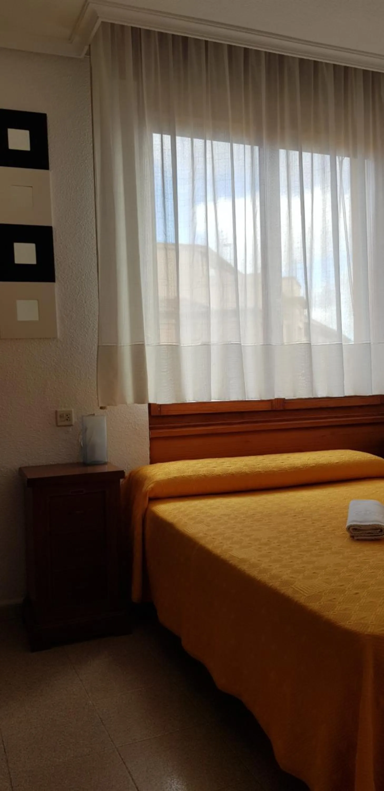 Bed in Pension Salamanca