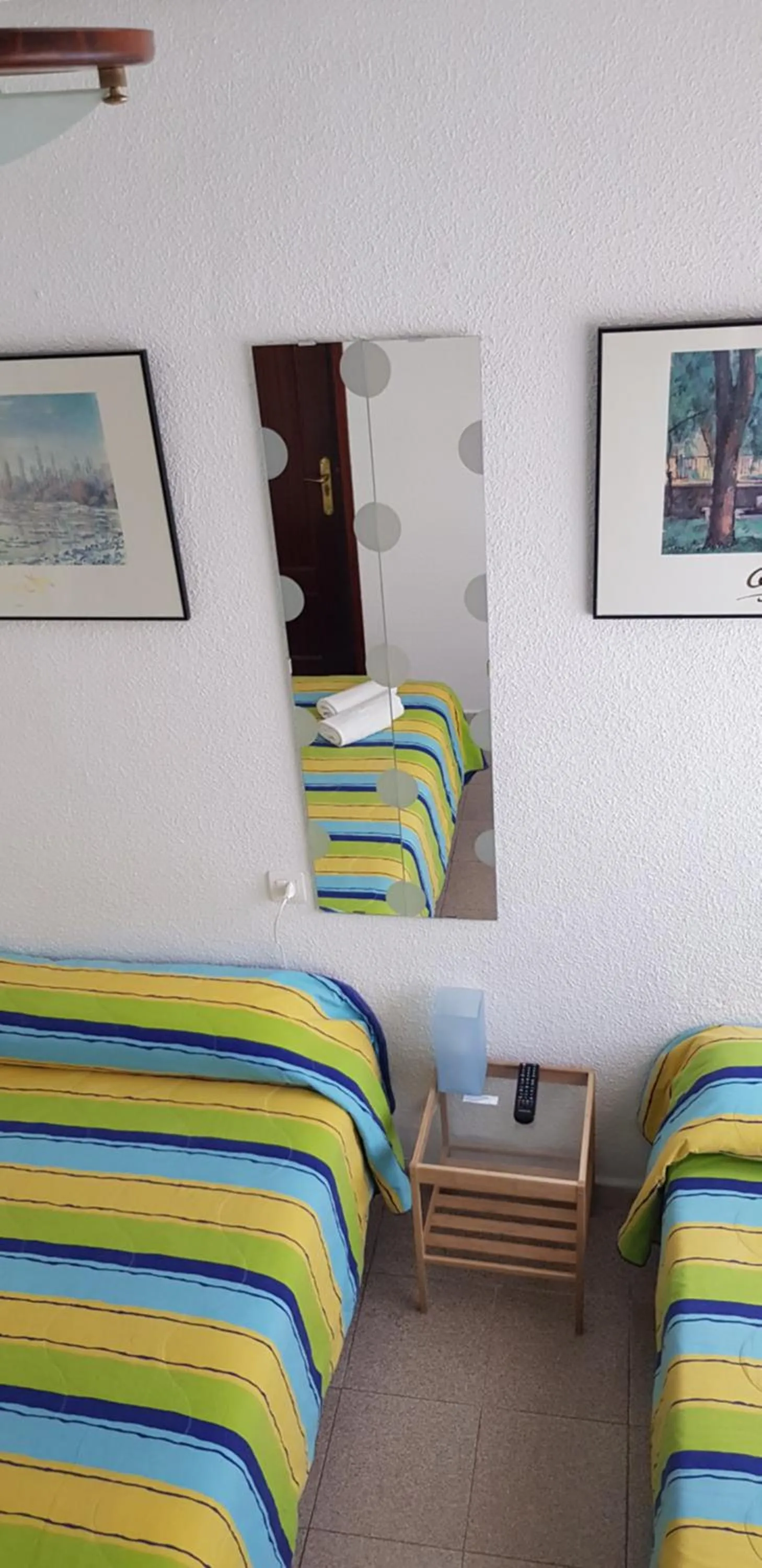 Bed in Pension Salamanca