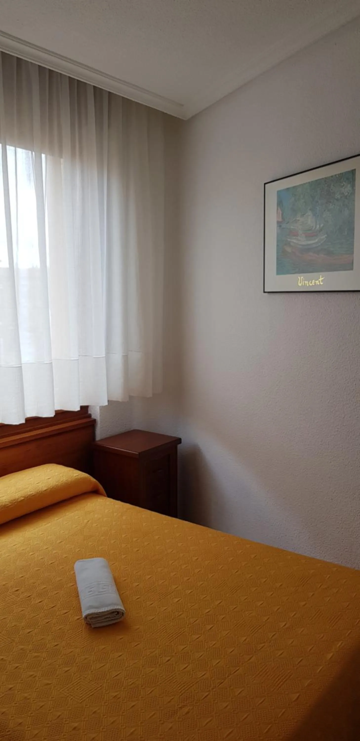 Bed in Pension Salamanca