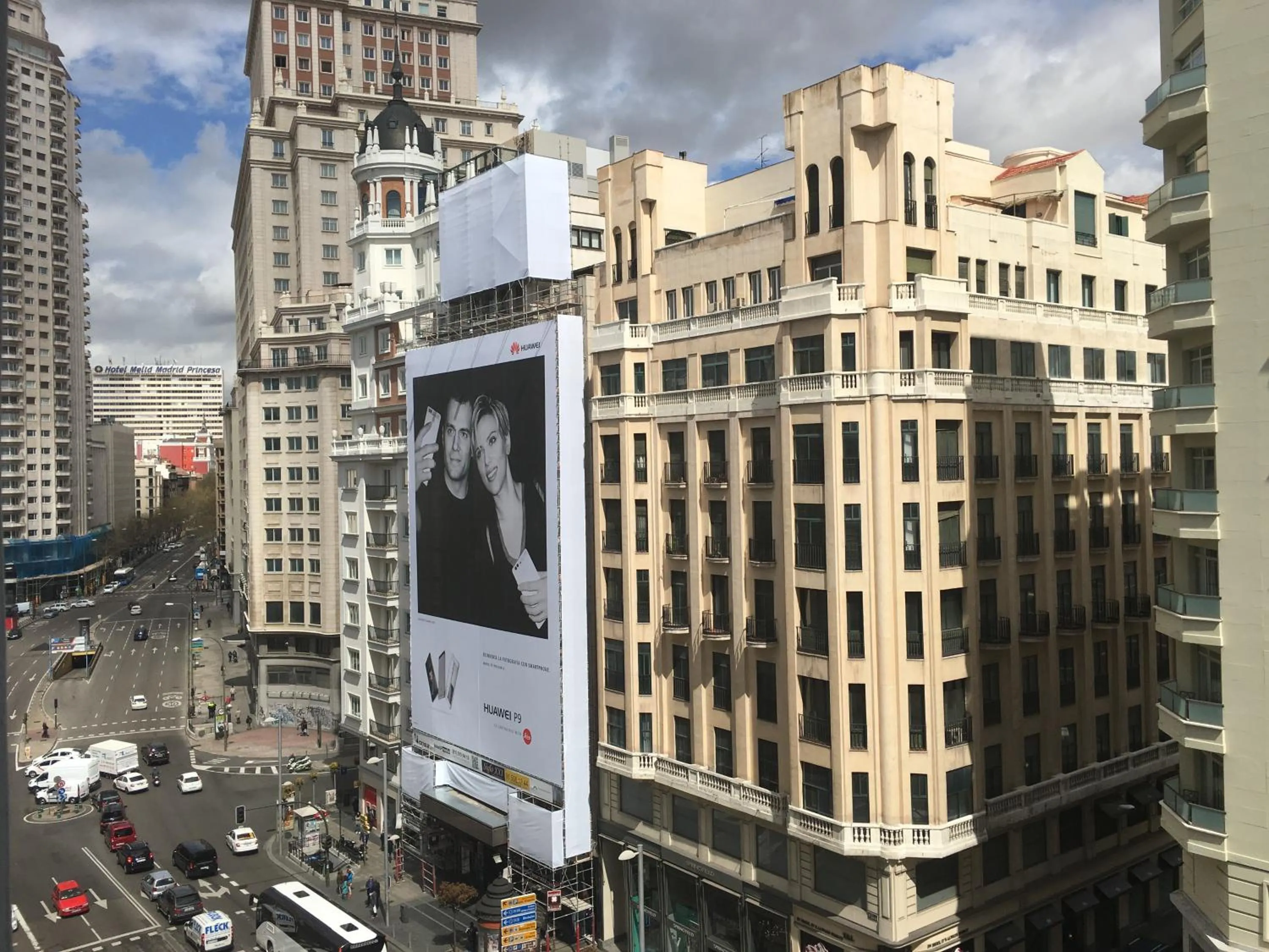 Bird's eye view in Rincón de Gran Vía