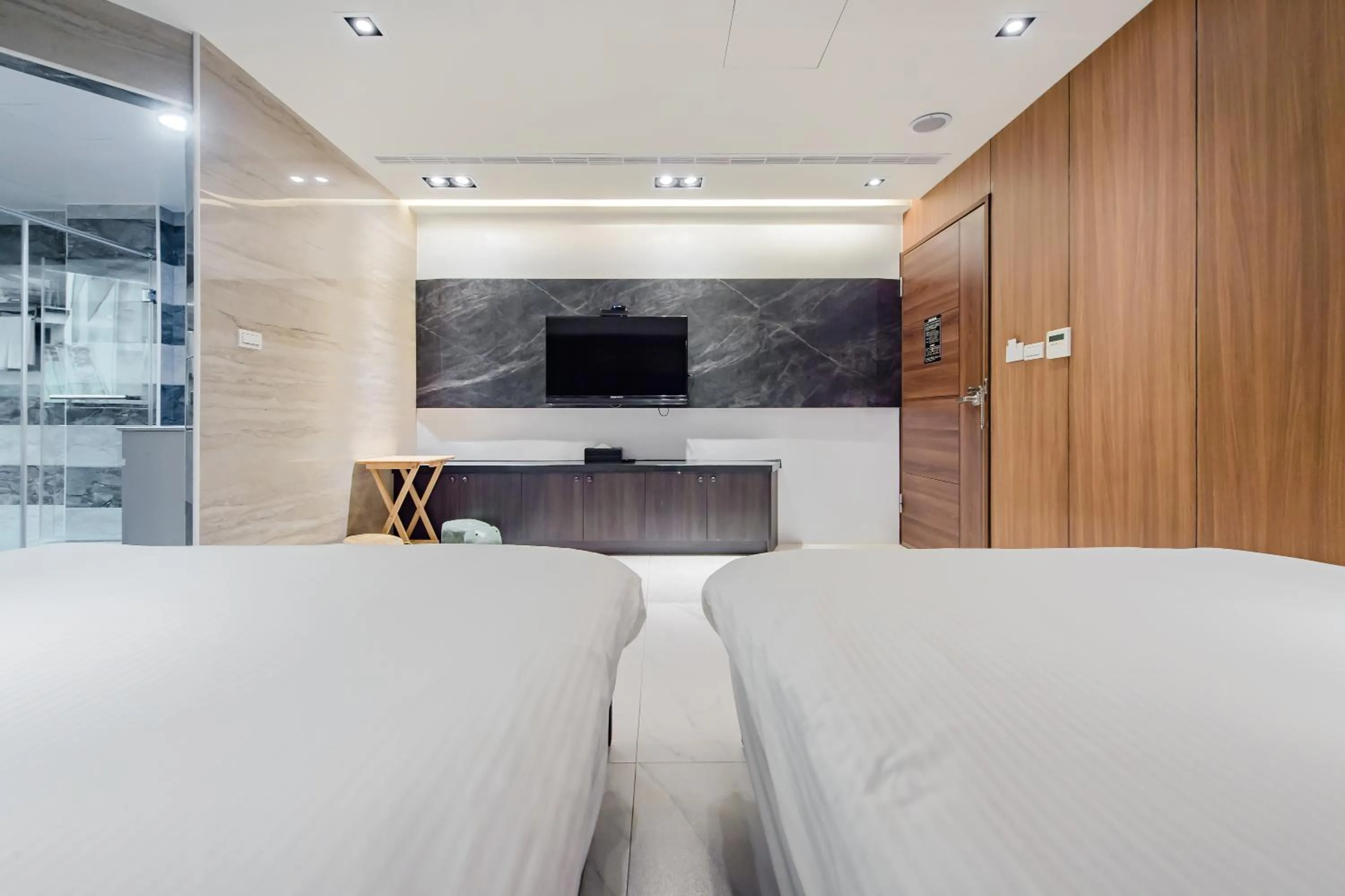 Bed in Sun Moon Tea B&B