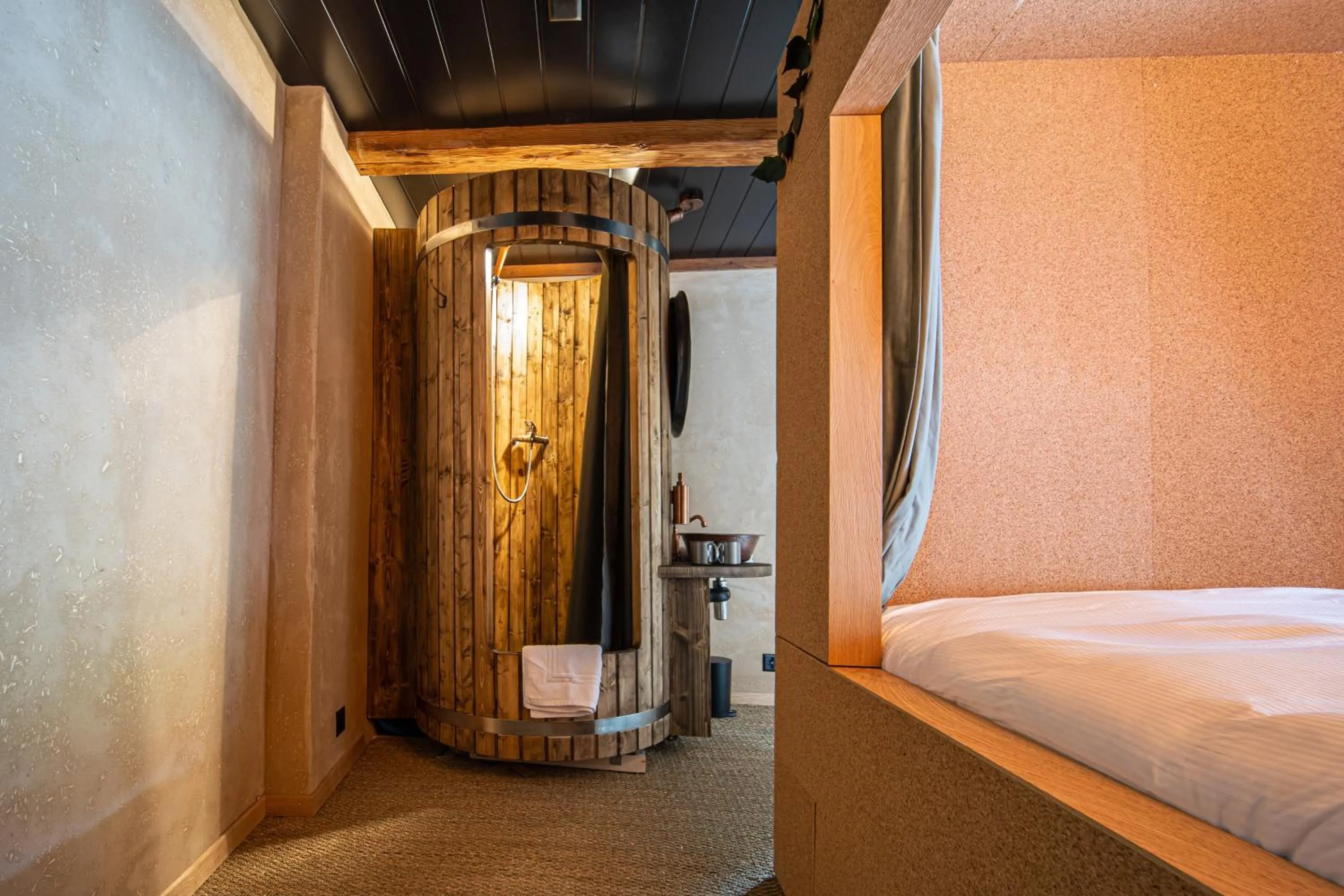 Bedroom, Bed in Peanut Medieval Lodge