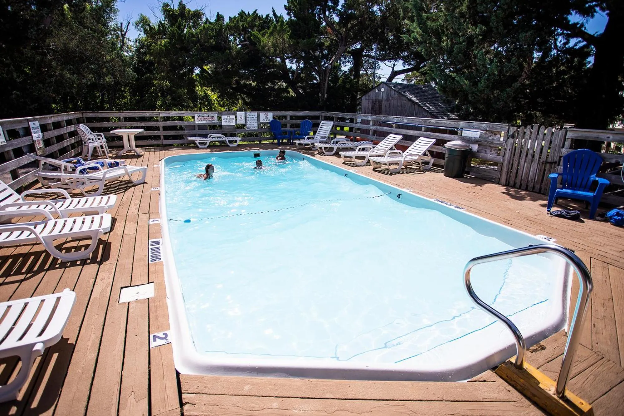 Swimming pool in Blackbeard's Lodge