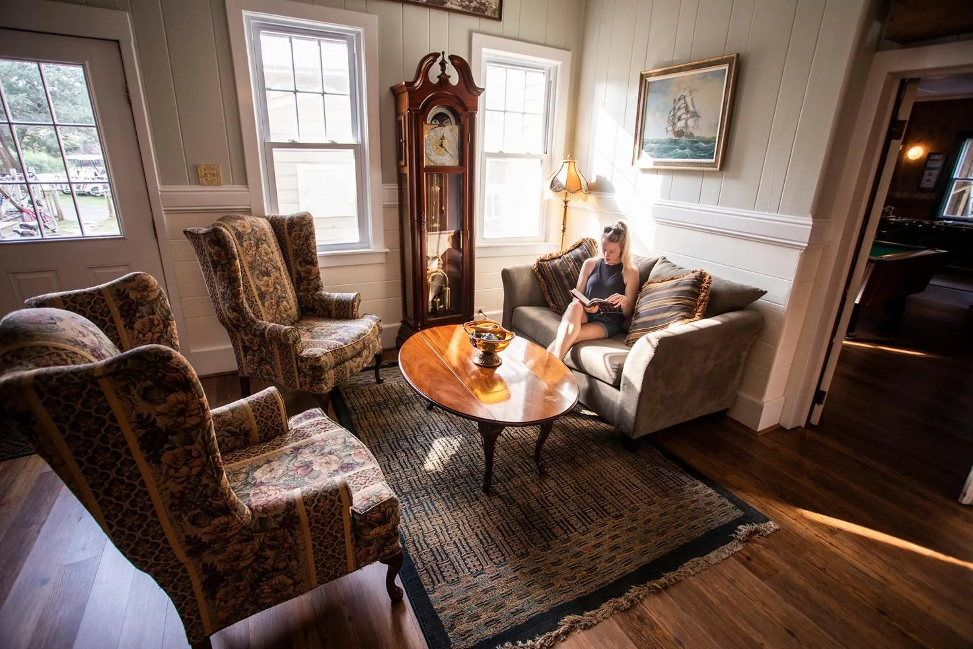 Lobby or reception in Blackbeard's Lodge