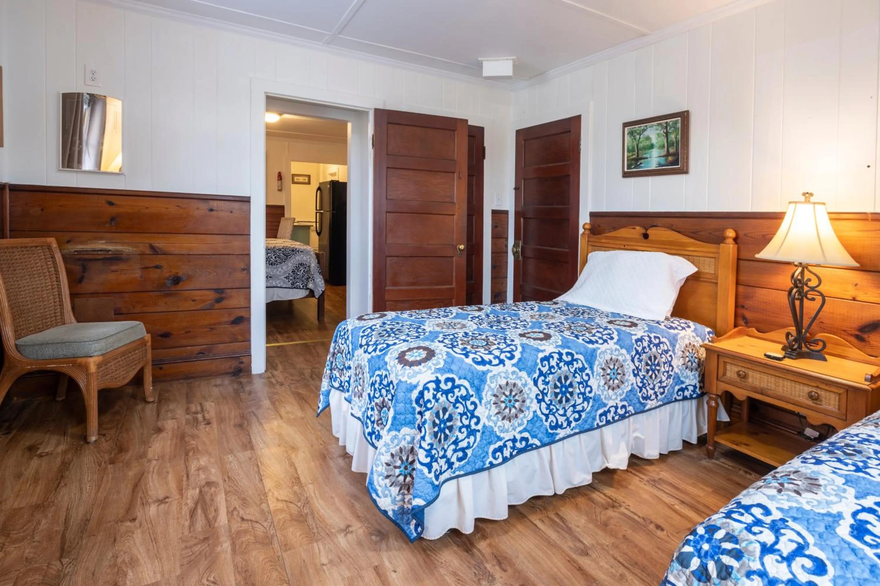 Bed in Blackbeard's Lodge