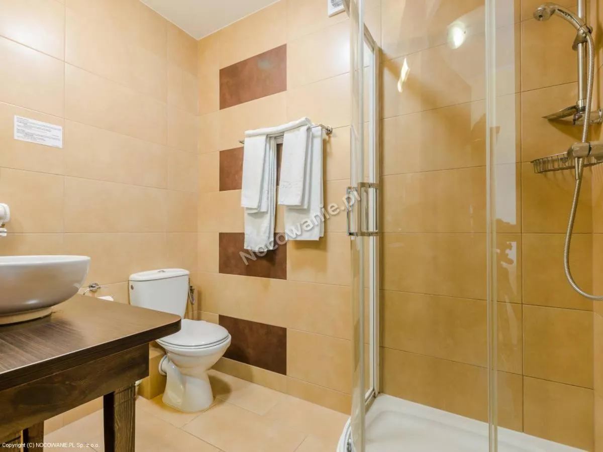 Bathroom in Mazurska Chata jezioro i aquapark 6 min, centrum i promenada 12 min