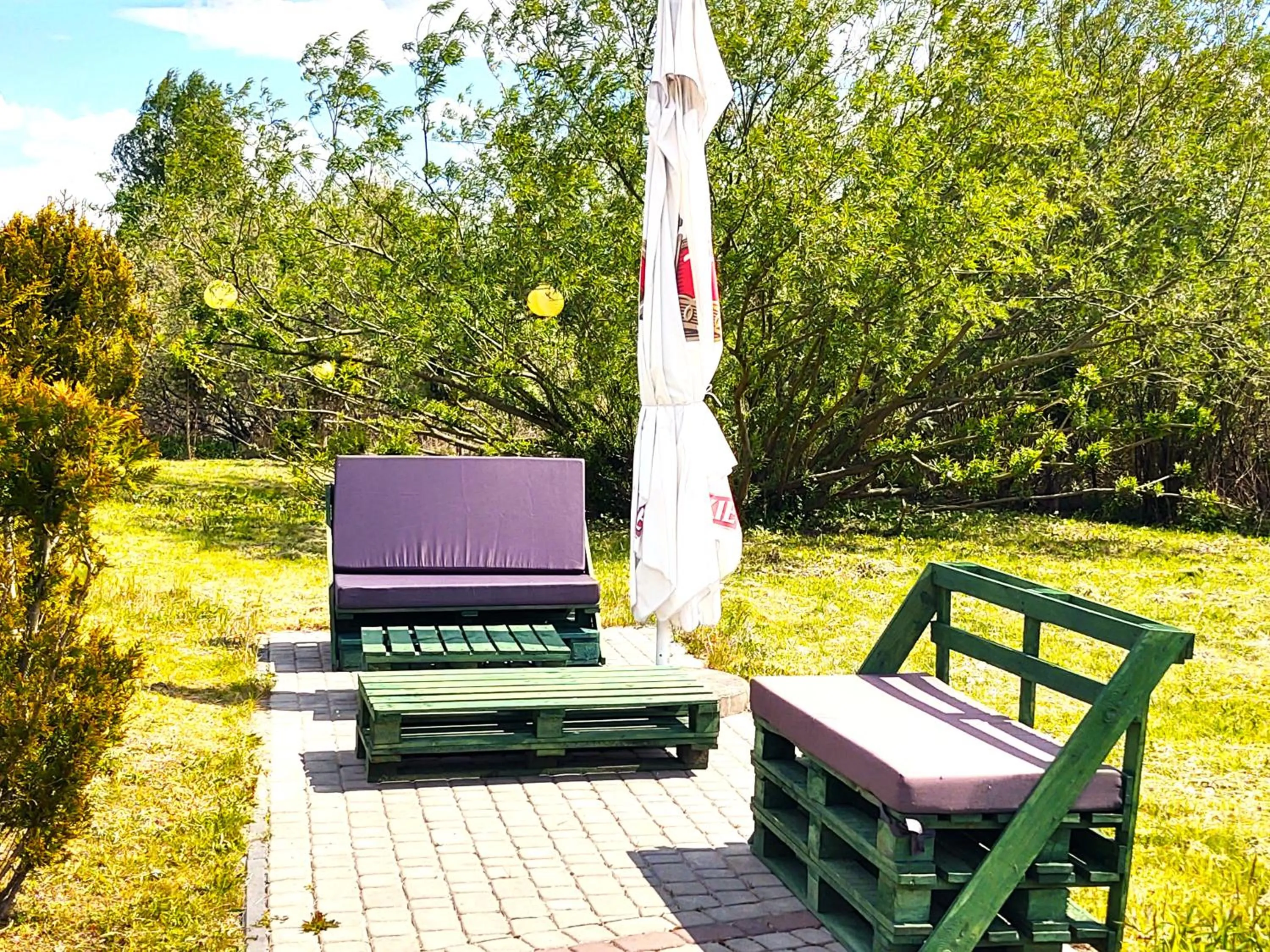 Garden in Mazurska Chata jezioro i aquapark 6 min, centrum i promenada 12 min