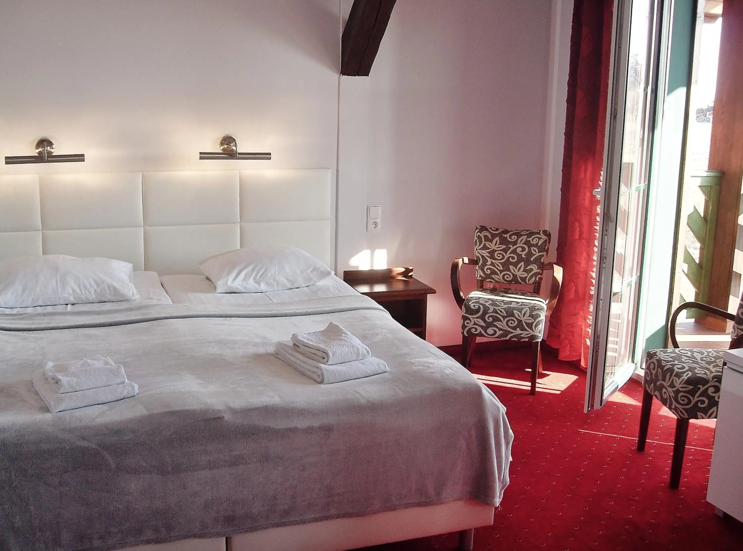 Bed in Mazurska Chata jezioro i aquapark 6 min, centrum i promenada 12 min