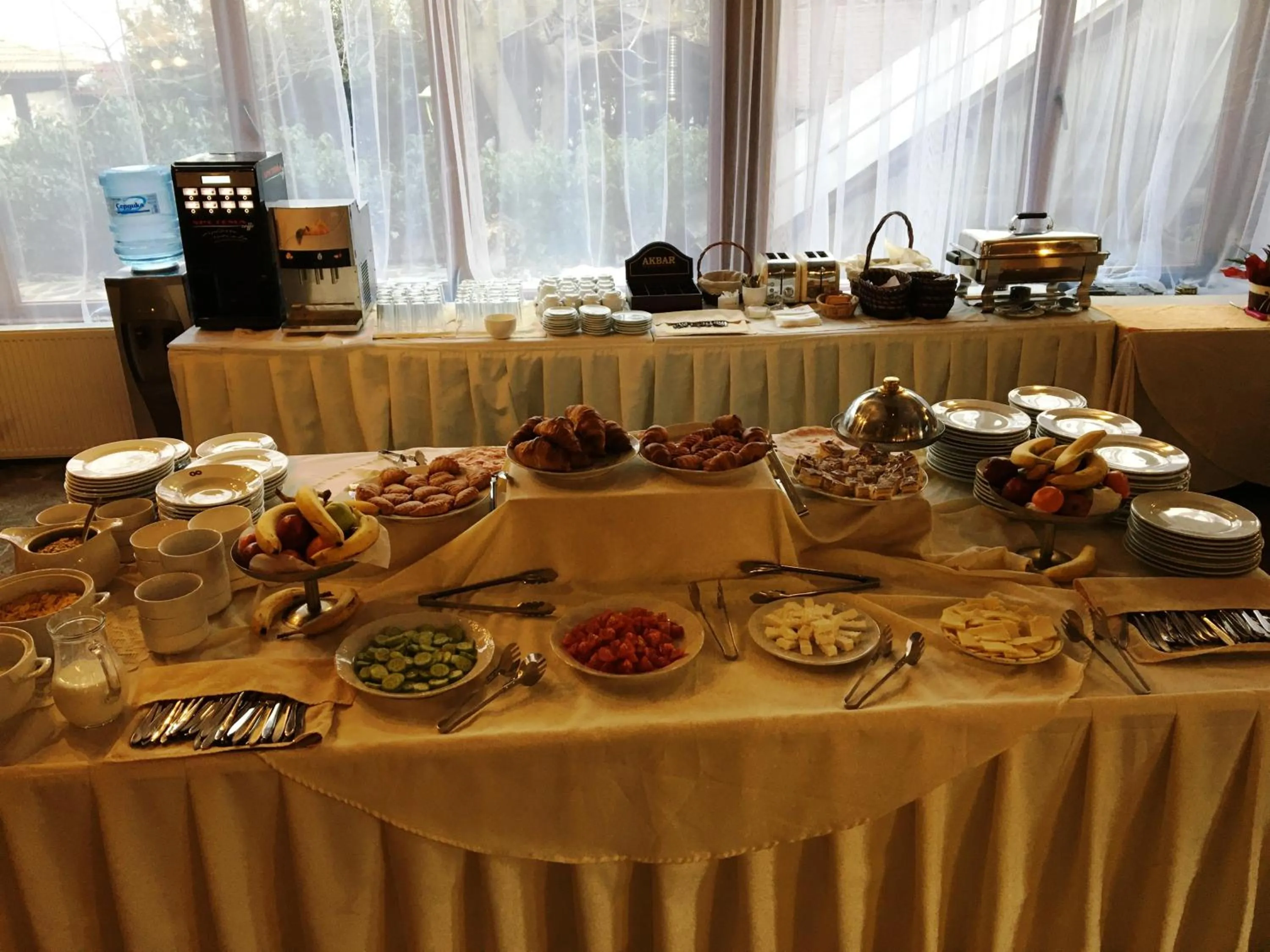 Buffet breakfast in Hotel Rodina