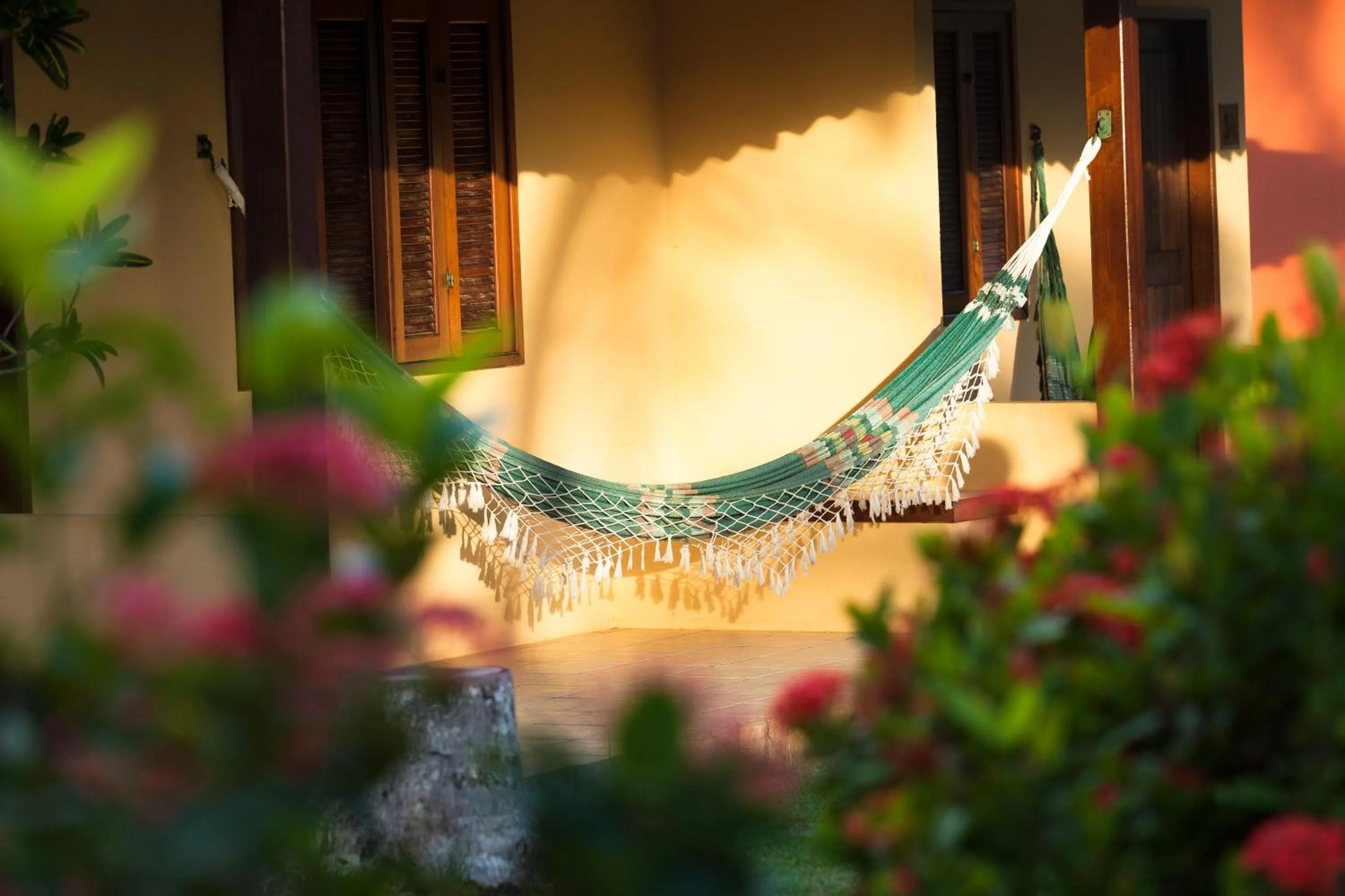 Balcony/Terrace in Pousada Praia das Ondas - Pé na areia