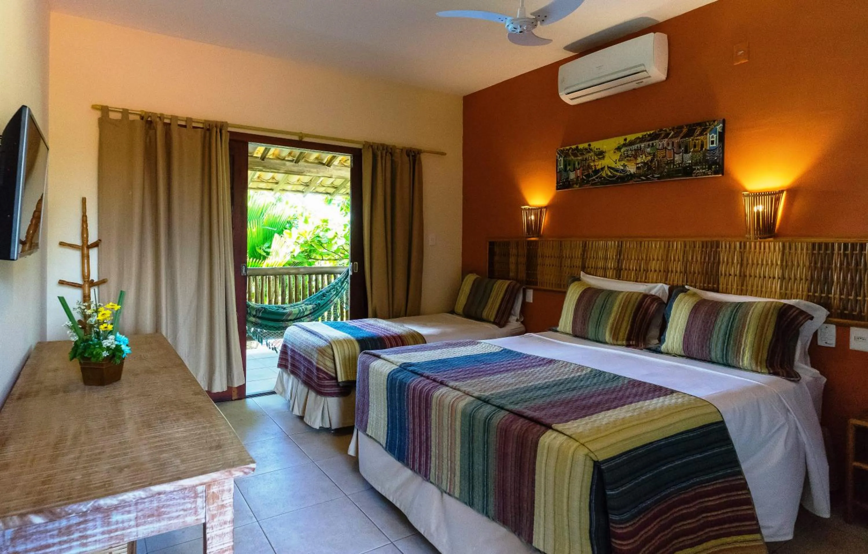 Bed in Pousada Praia das Ondas - Pé na areia