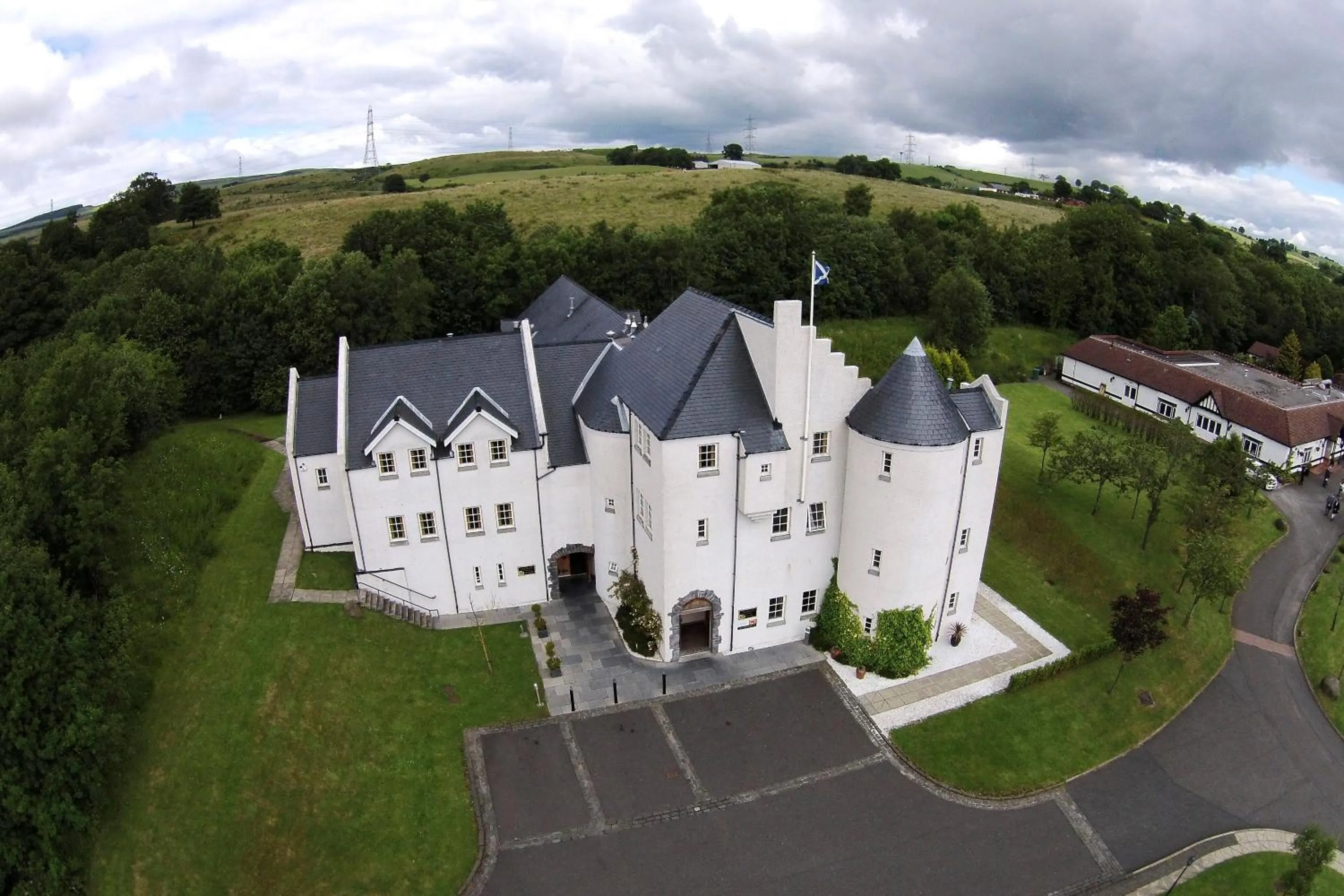 Bird's eye view in Glenskirlie Castle Hotel