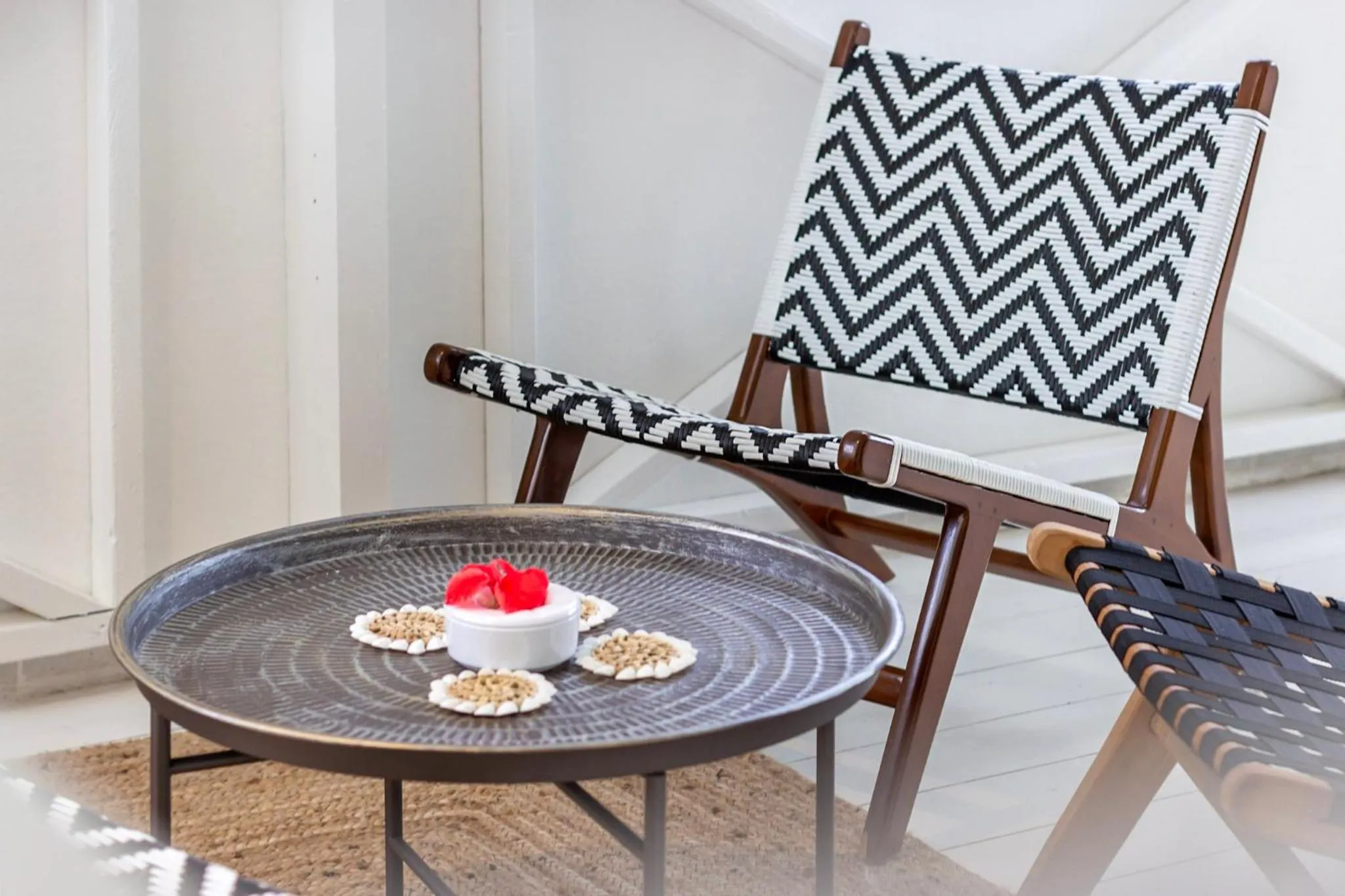 Patio in Opoa Beach Hotel