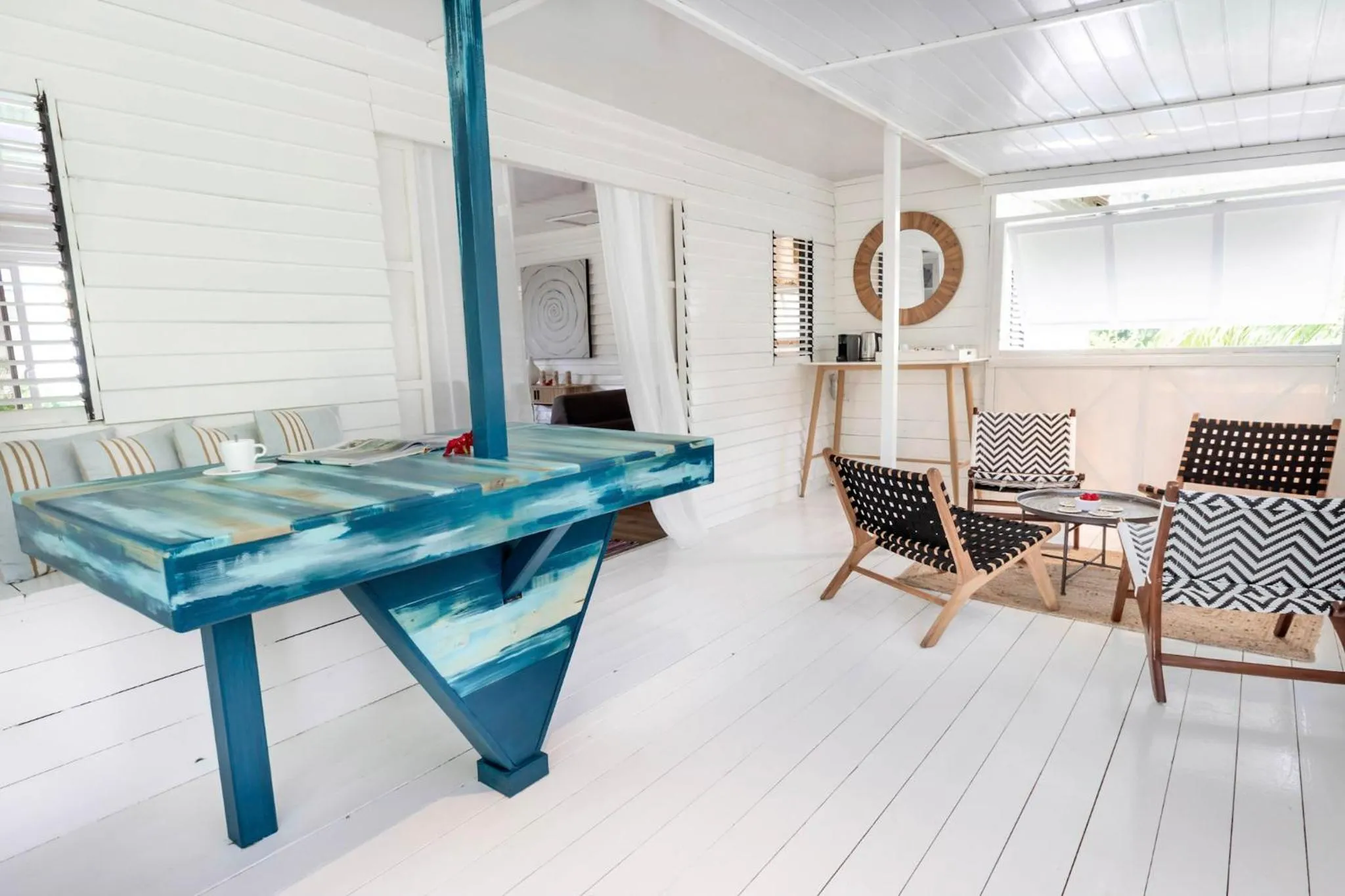 Balcony/Terrace in Opoa Beach Hotel