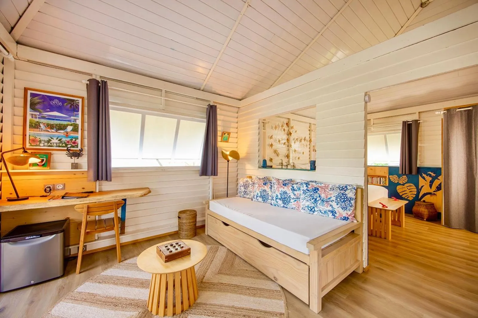 Living room in Opoa Beach Hotel