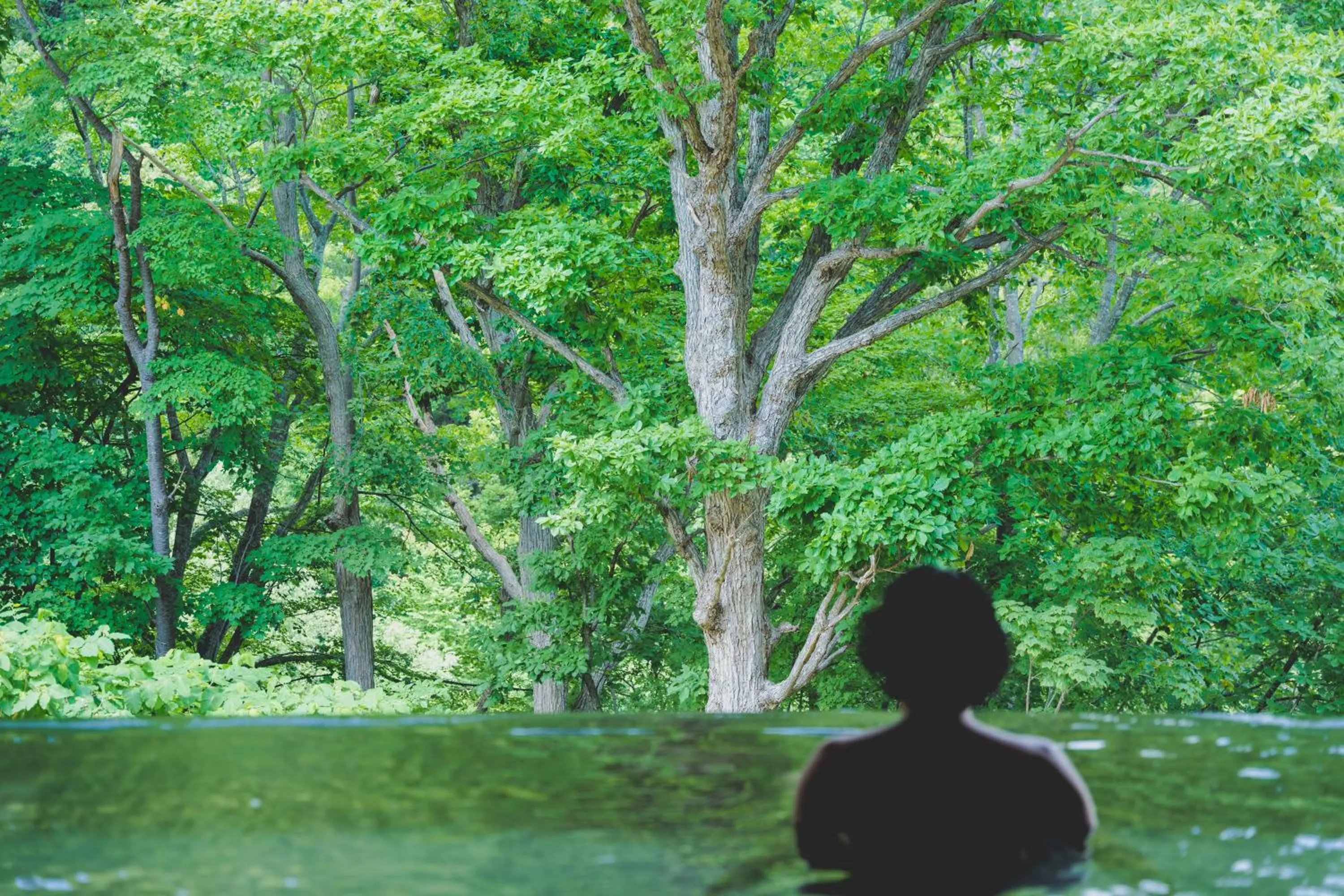 Open Air Bath in Grand Blissen Hotel Jozankei