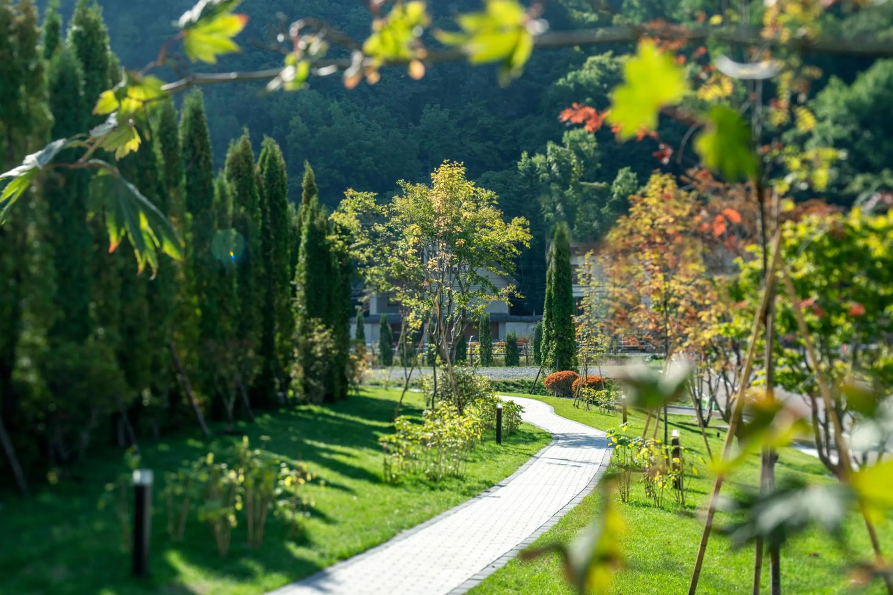 Garden in Grand Blissen Hotel Jozankei