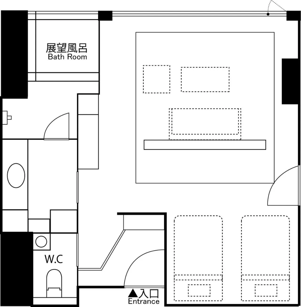 Floor plan in Grand Blissen Hotel Jozankei