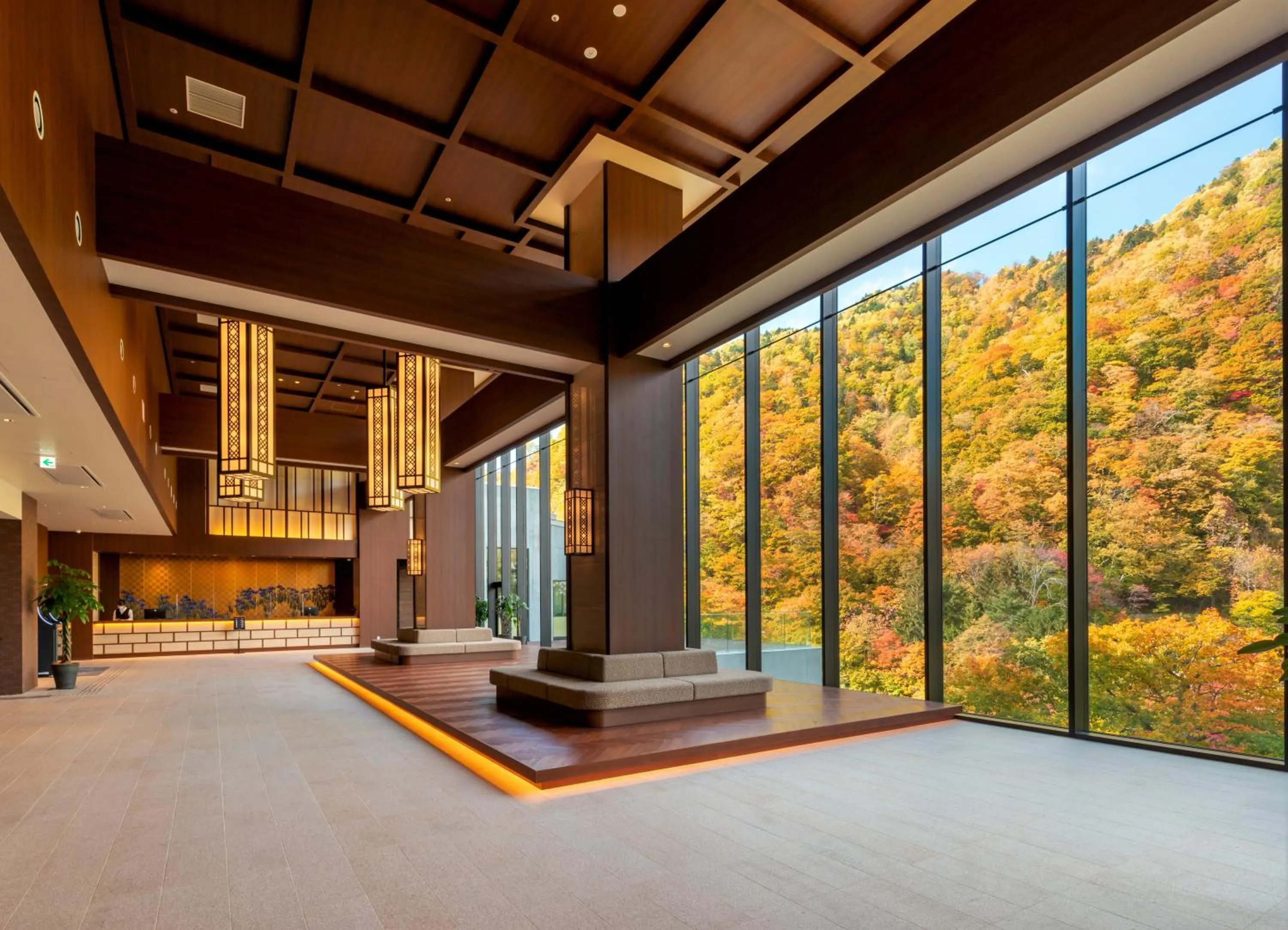 Lobby or reception in Grand Blissen Hotel Jozankei