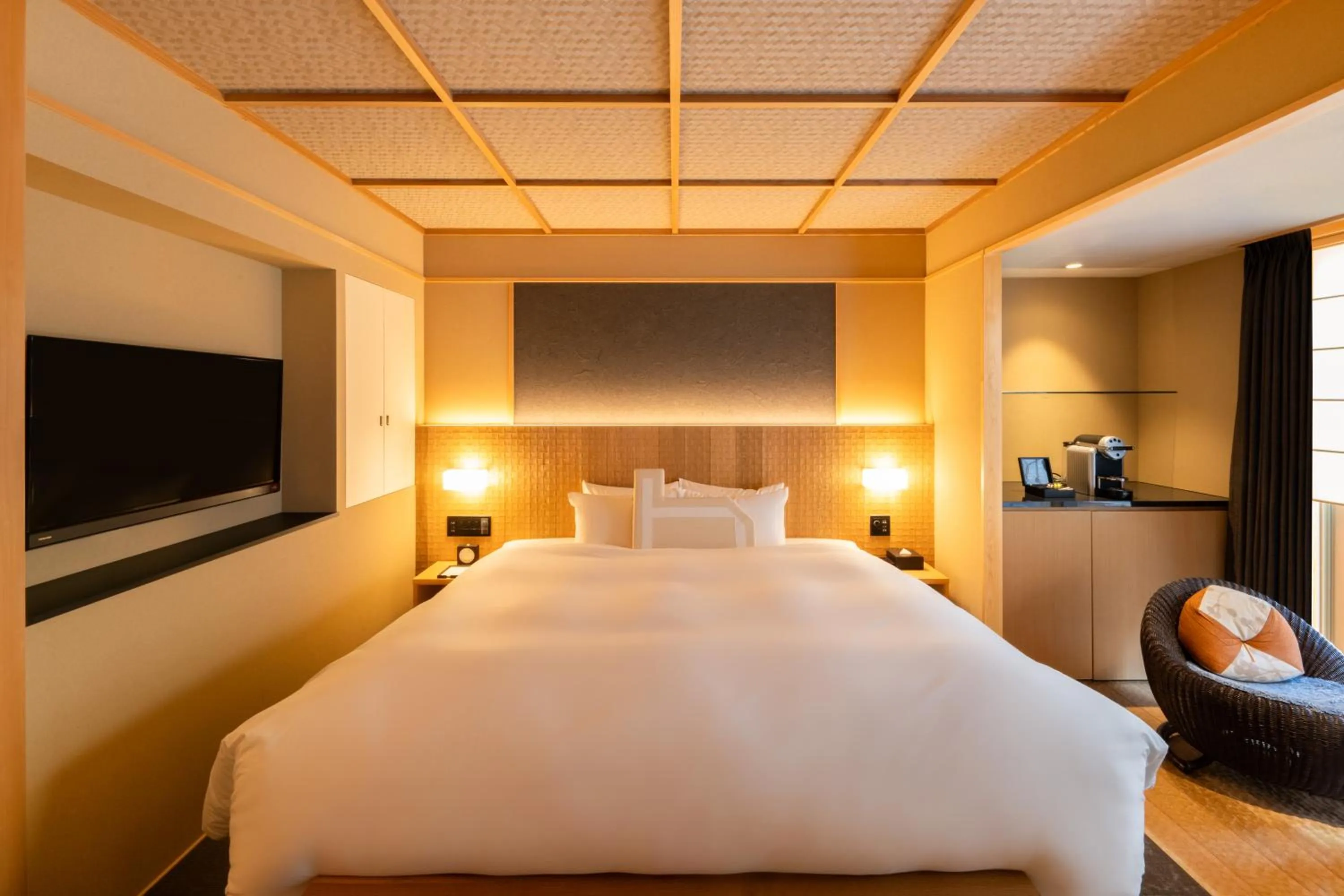 Bed in Homm Stay Nagi Arashiyama Kyoto By Banyan Group