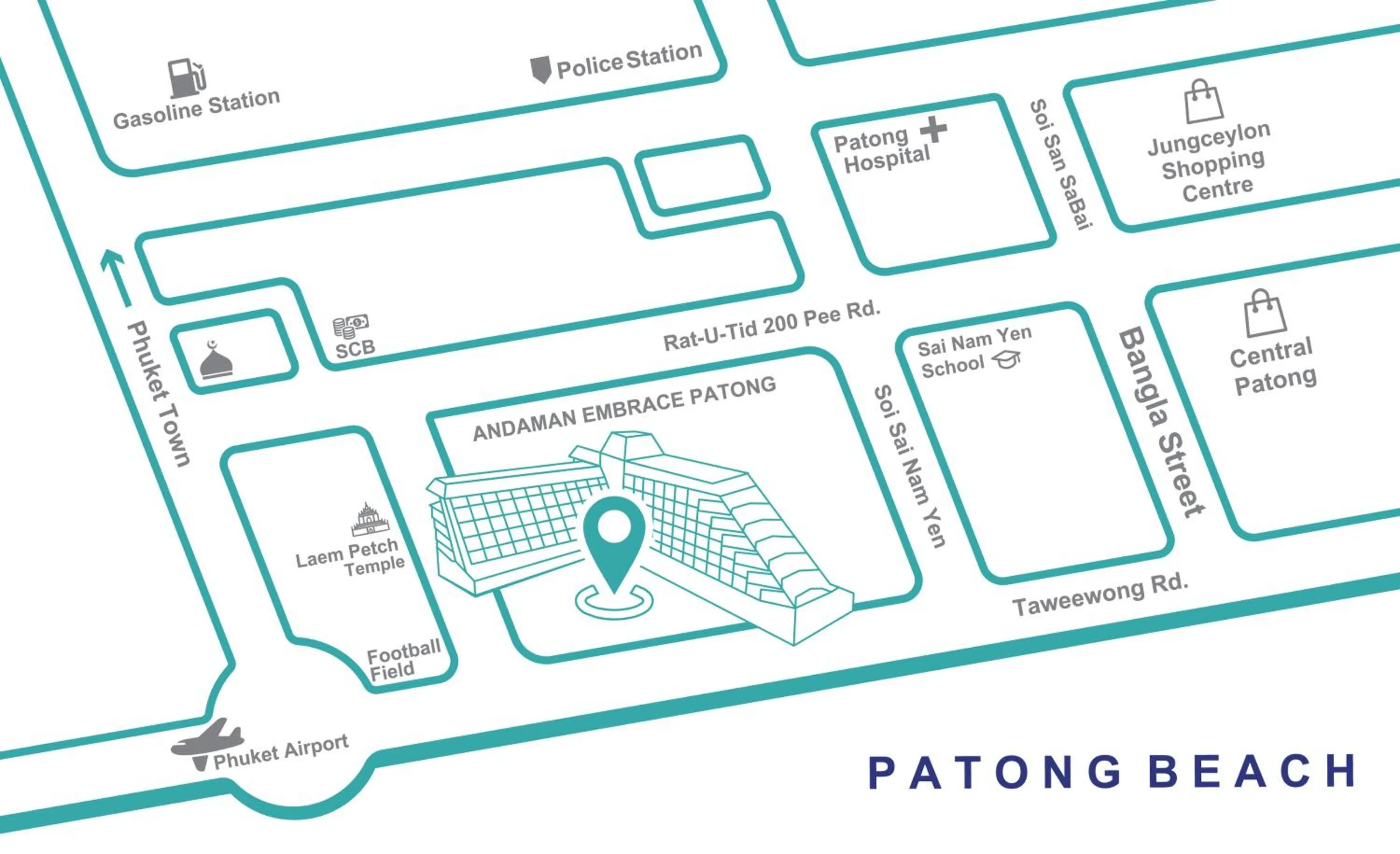 Area and facilities in Andaman Embrace Patong, Phuket