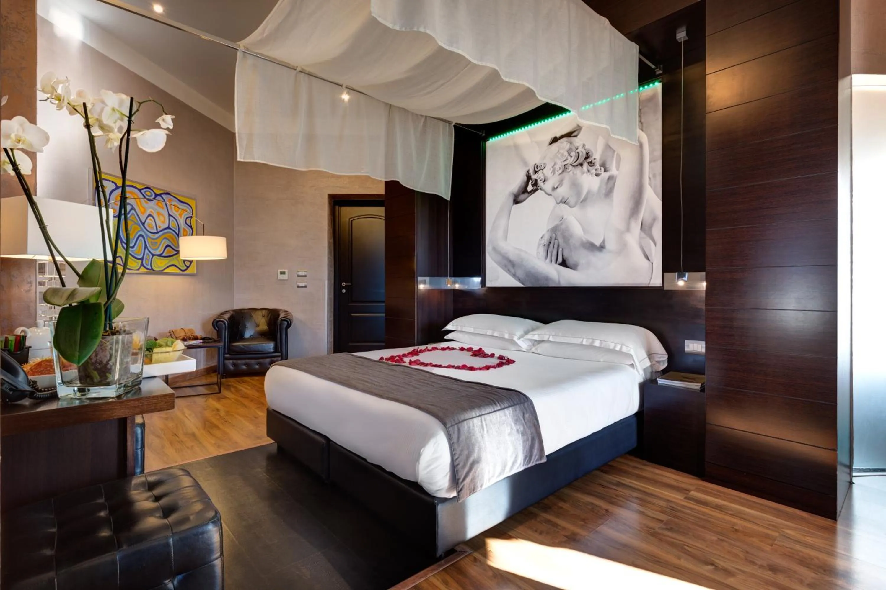 Photo of the whole room, Bed in Dharma Luxury Hotel