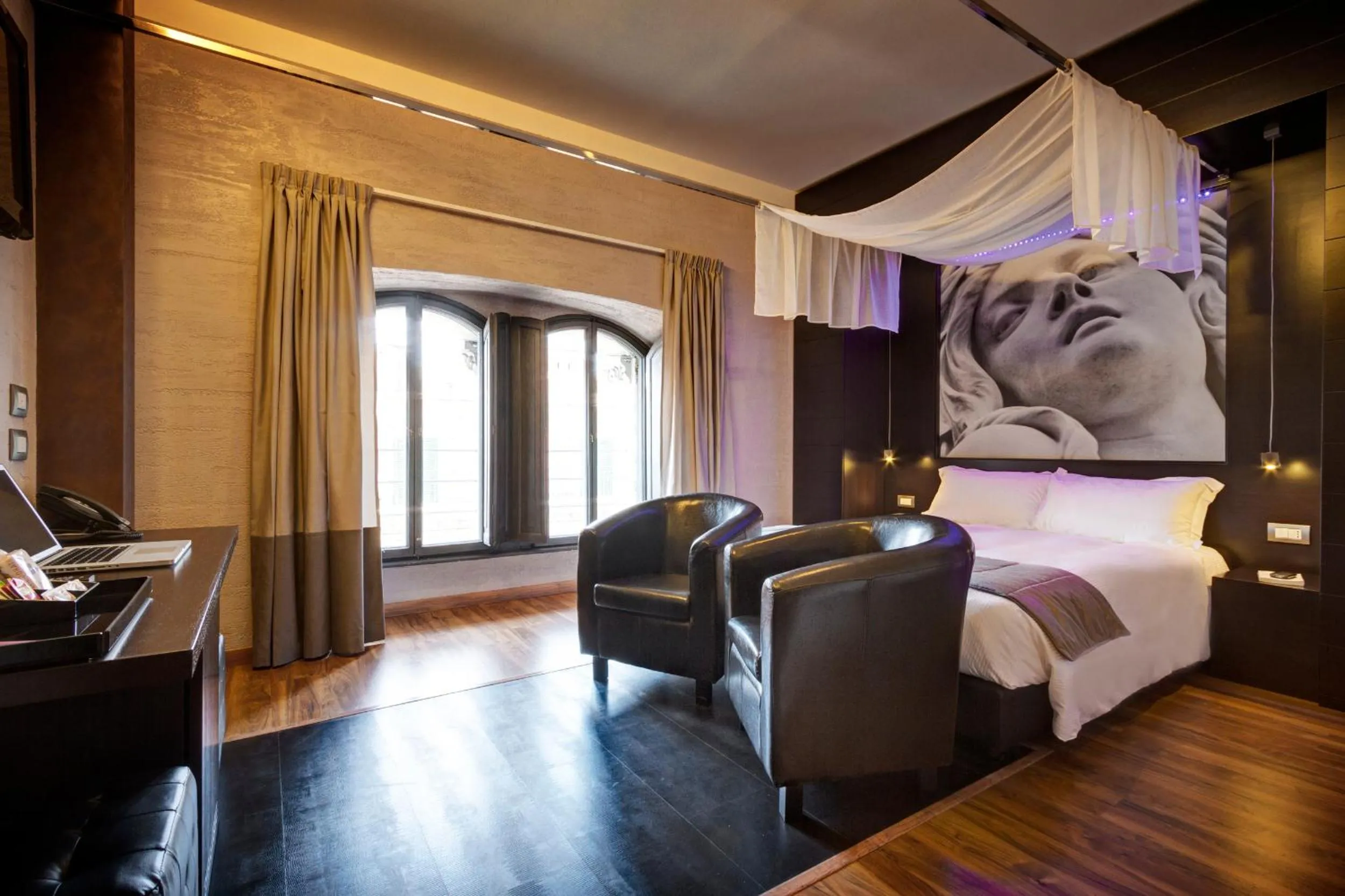 Photo of the whole room, Bed in Dharma Luxury Hotel