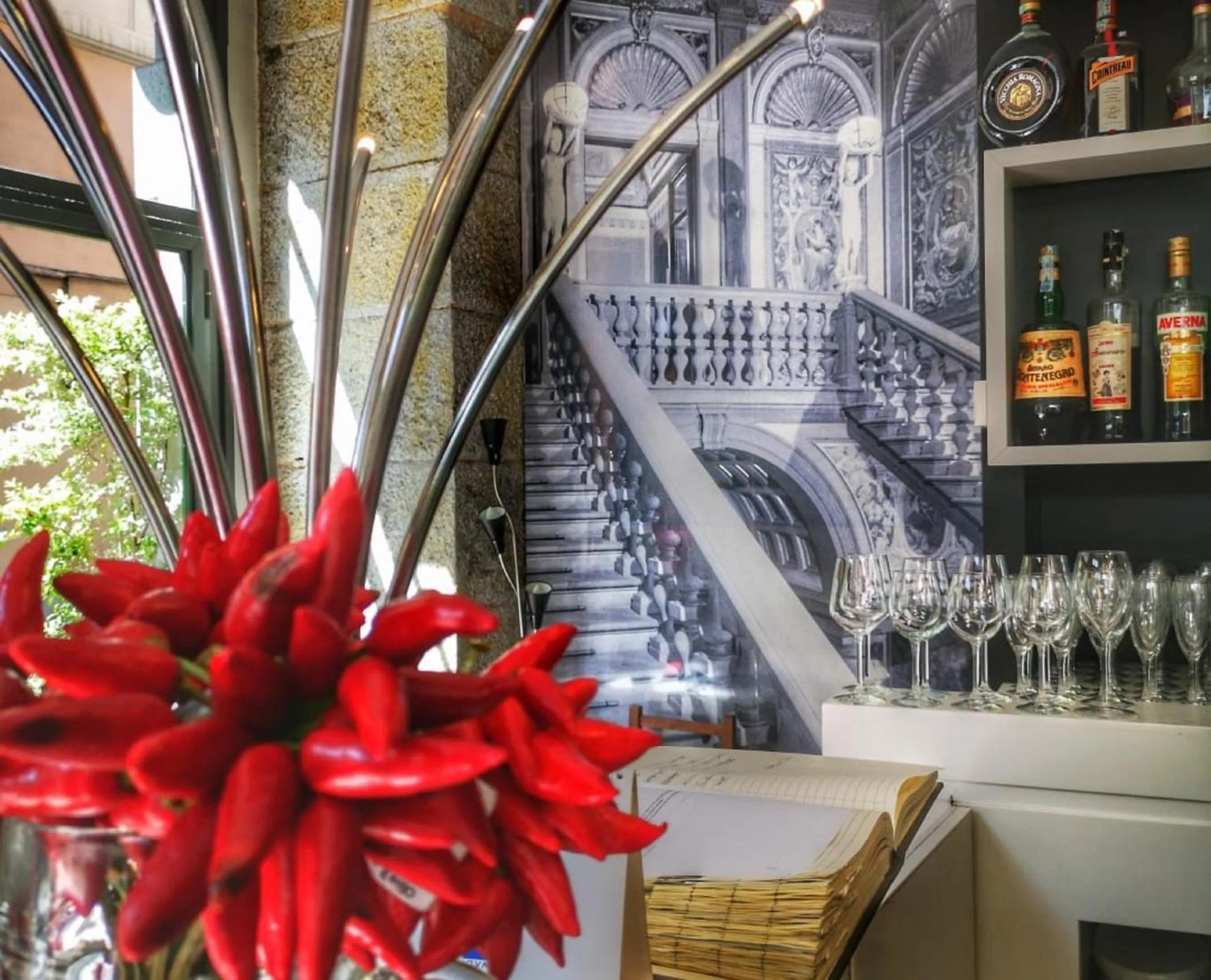 Restaurant/places to eat in Dharma Luxury Hotel