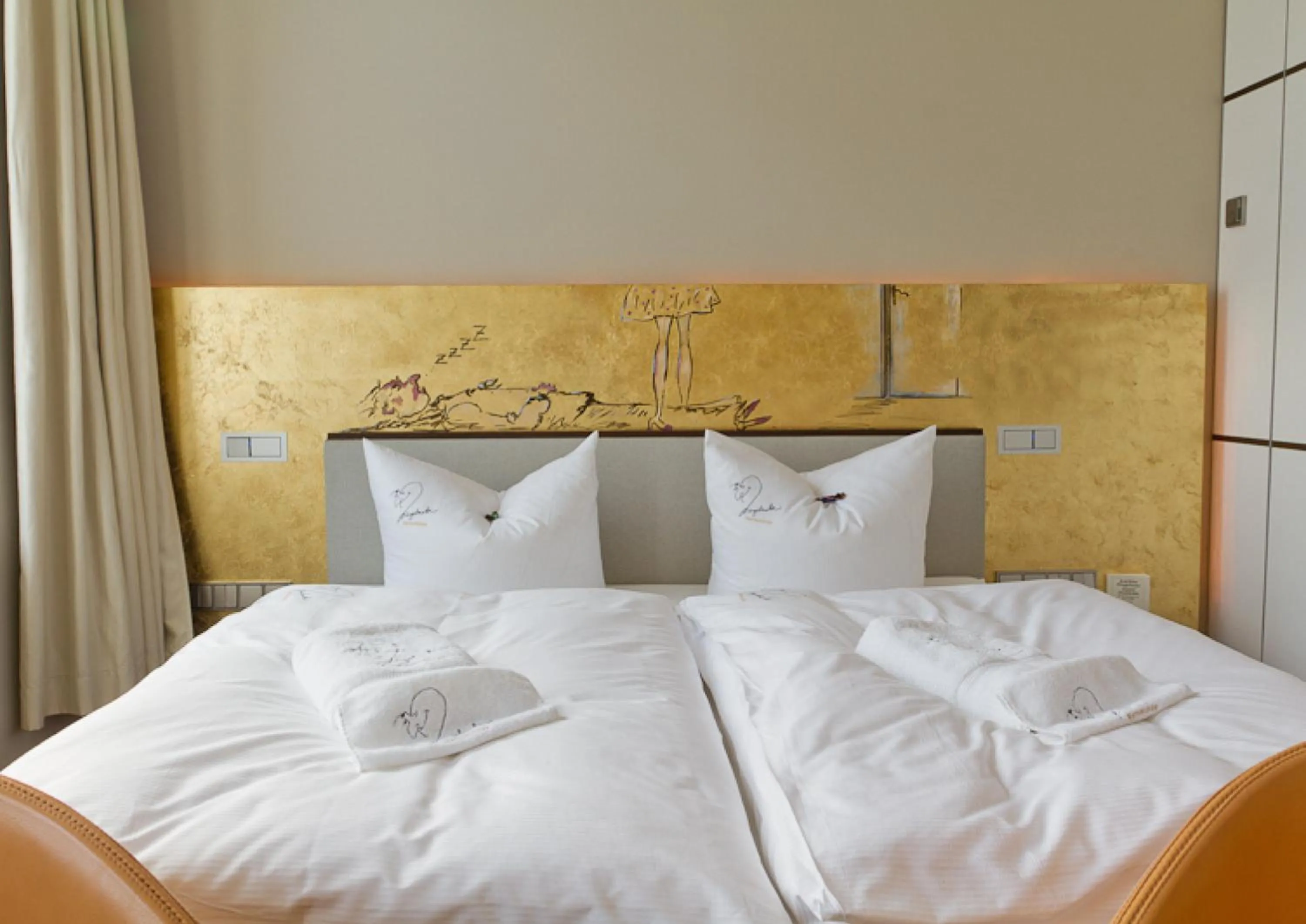 Bedroom, Bed in Ringelnatz Warnemünde