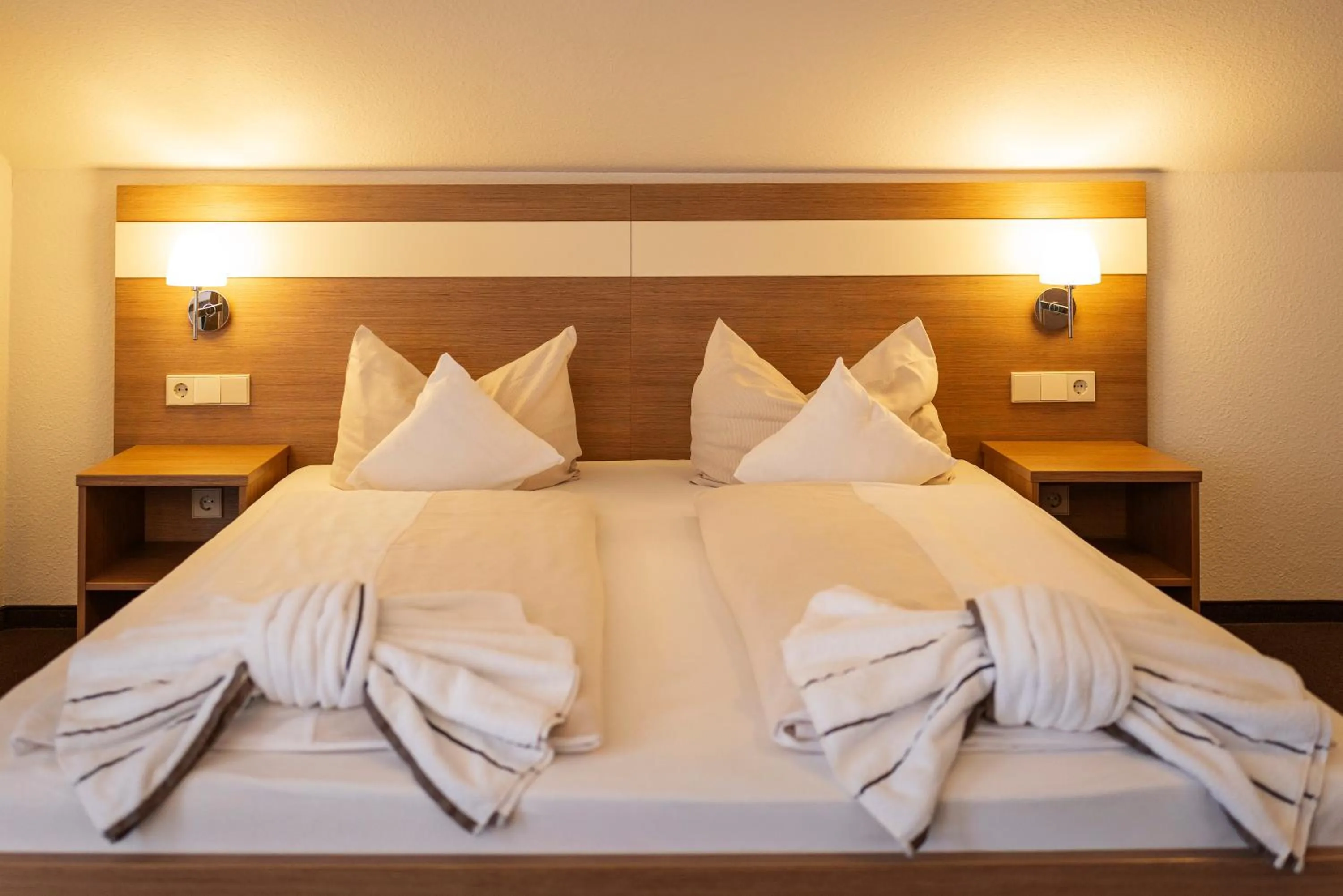 Bed in Hotel Rössle Berneck