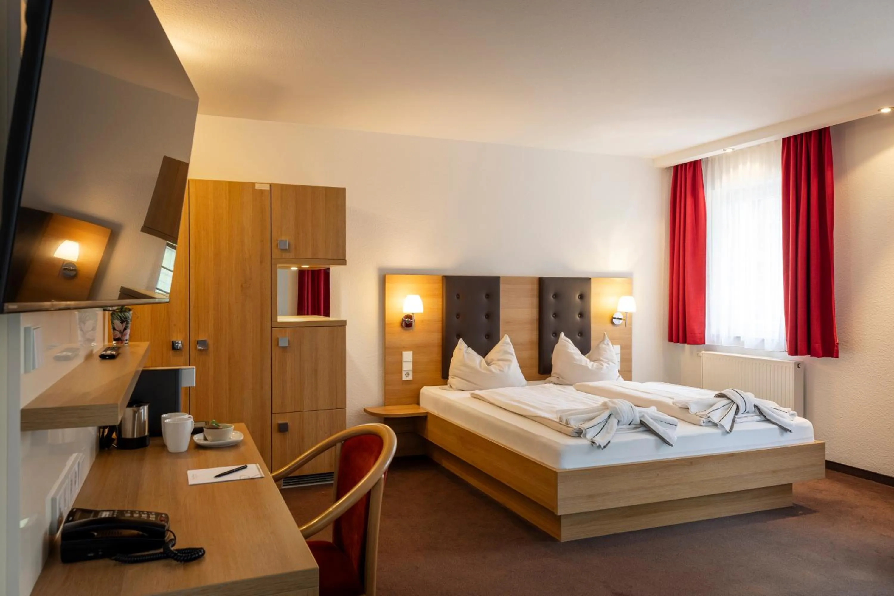 Bed in Hotel Rössle Berneck