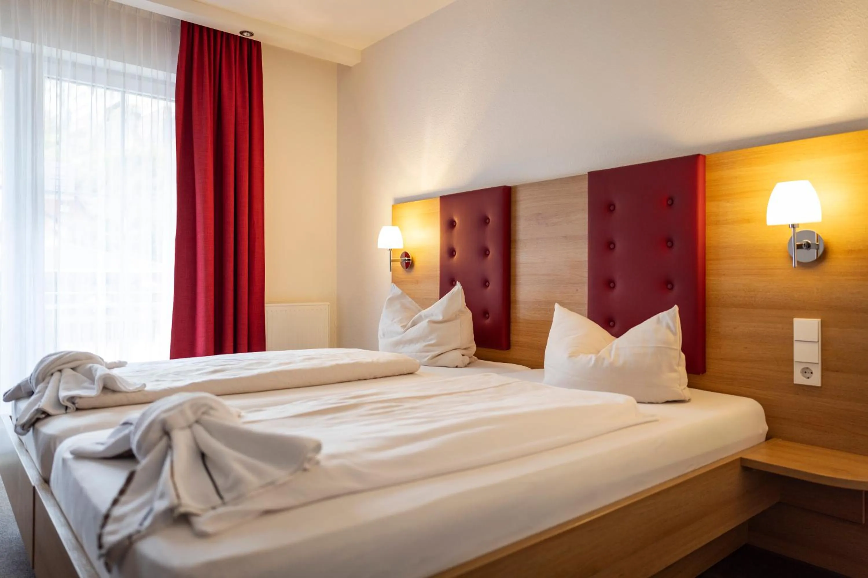 Bed in Hotel Rössle Berneck