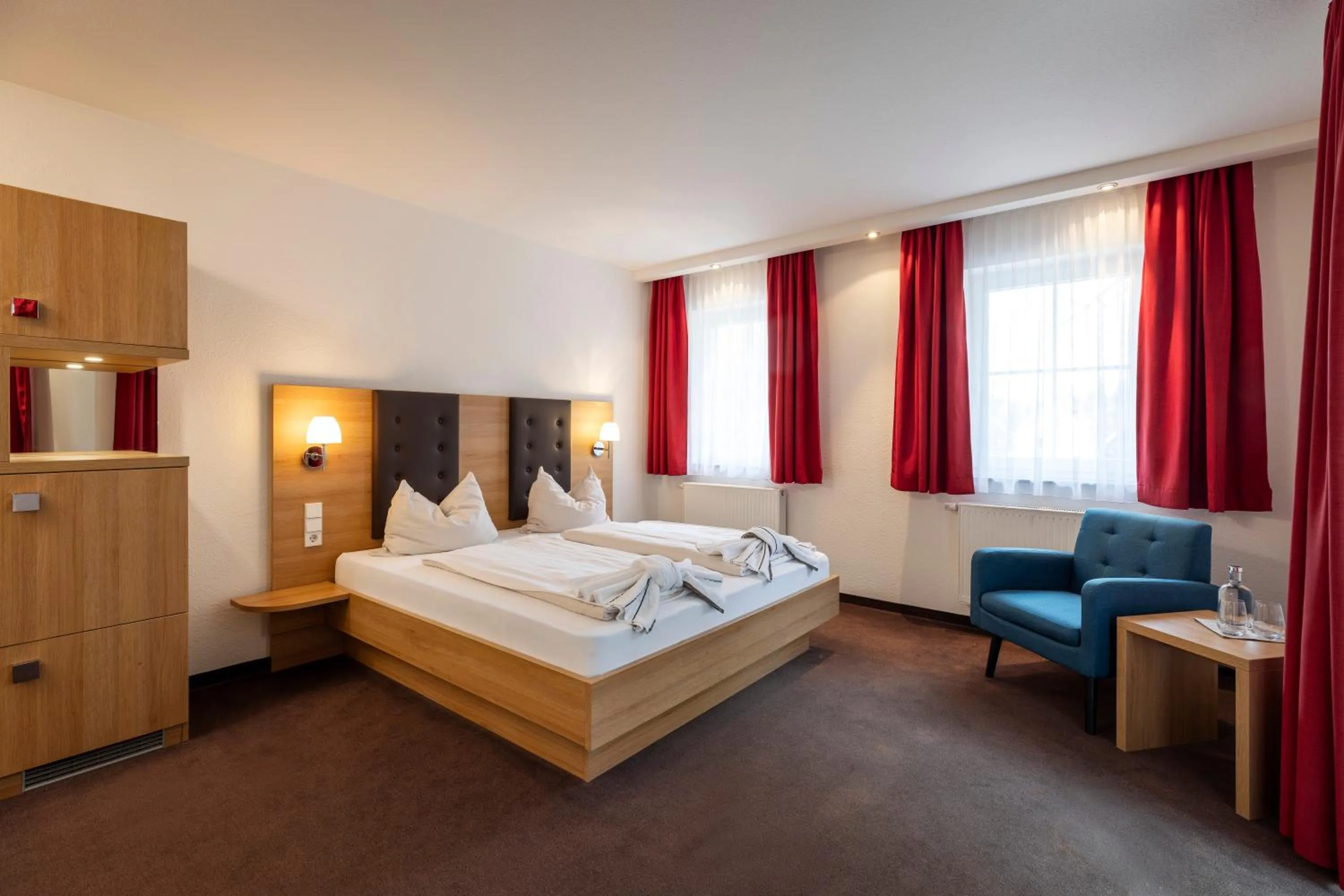 Bed in Hotel Rössle Berneck