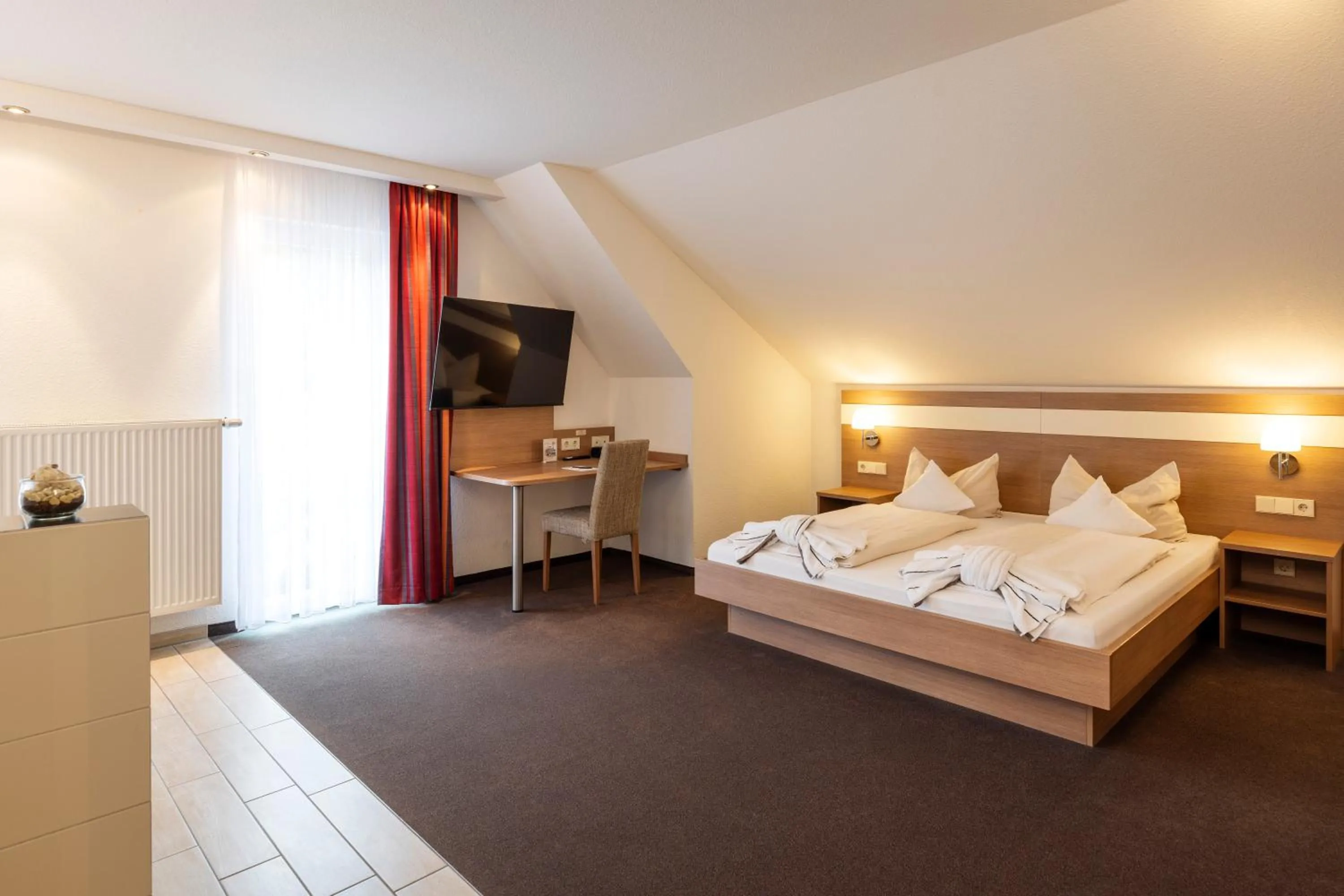 Bed in Hotel Rössle Berneck